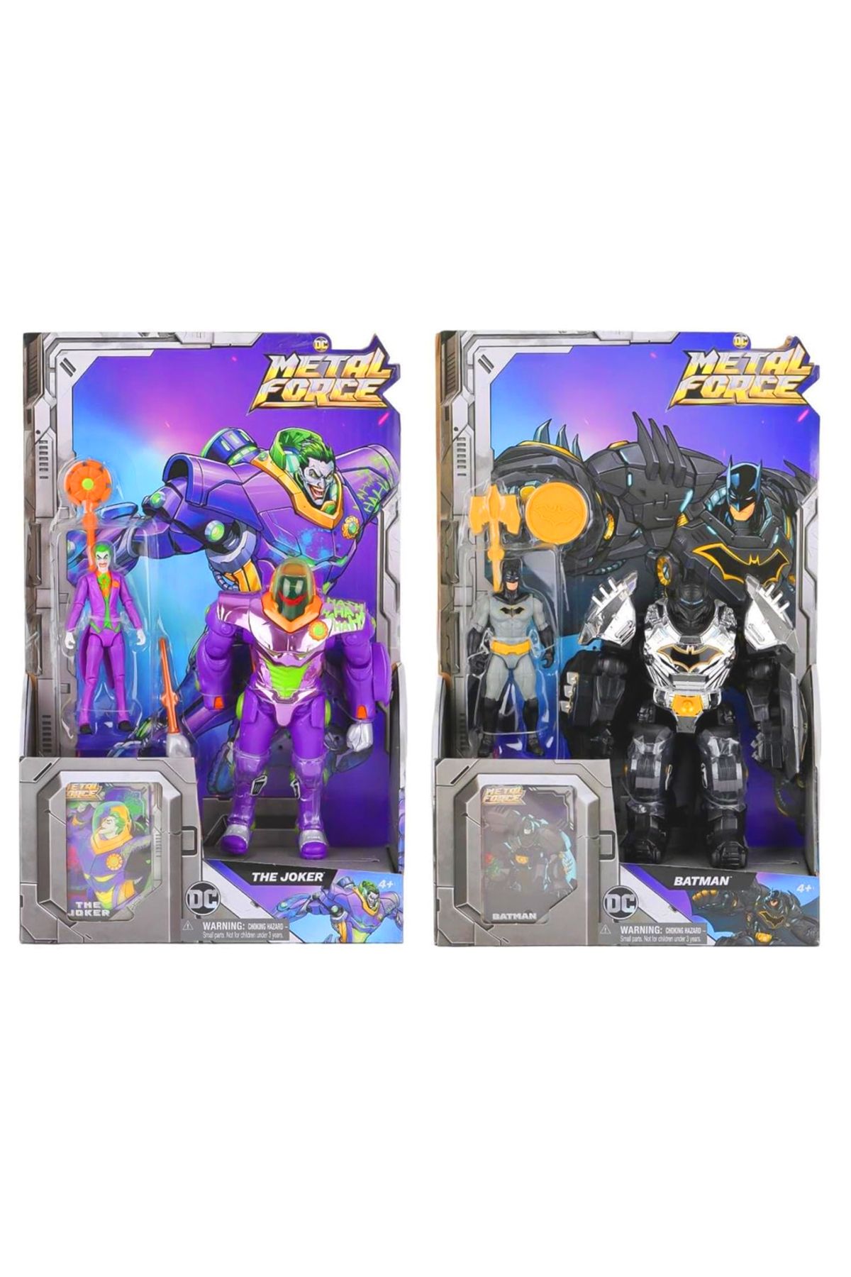 Banadabak MASTER DC BATMAN METAL FORCE 6070887 BATMAN JOKER AKSİYON FİGÜR SET 4+ (1 Adet Fiyatı)