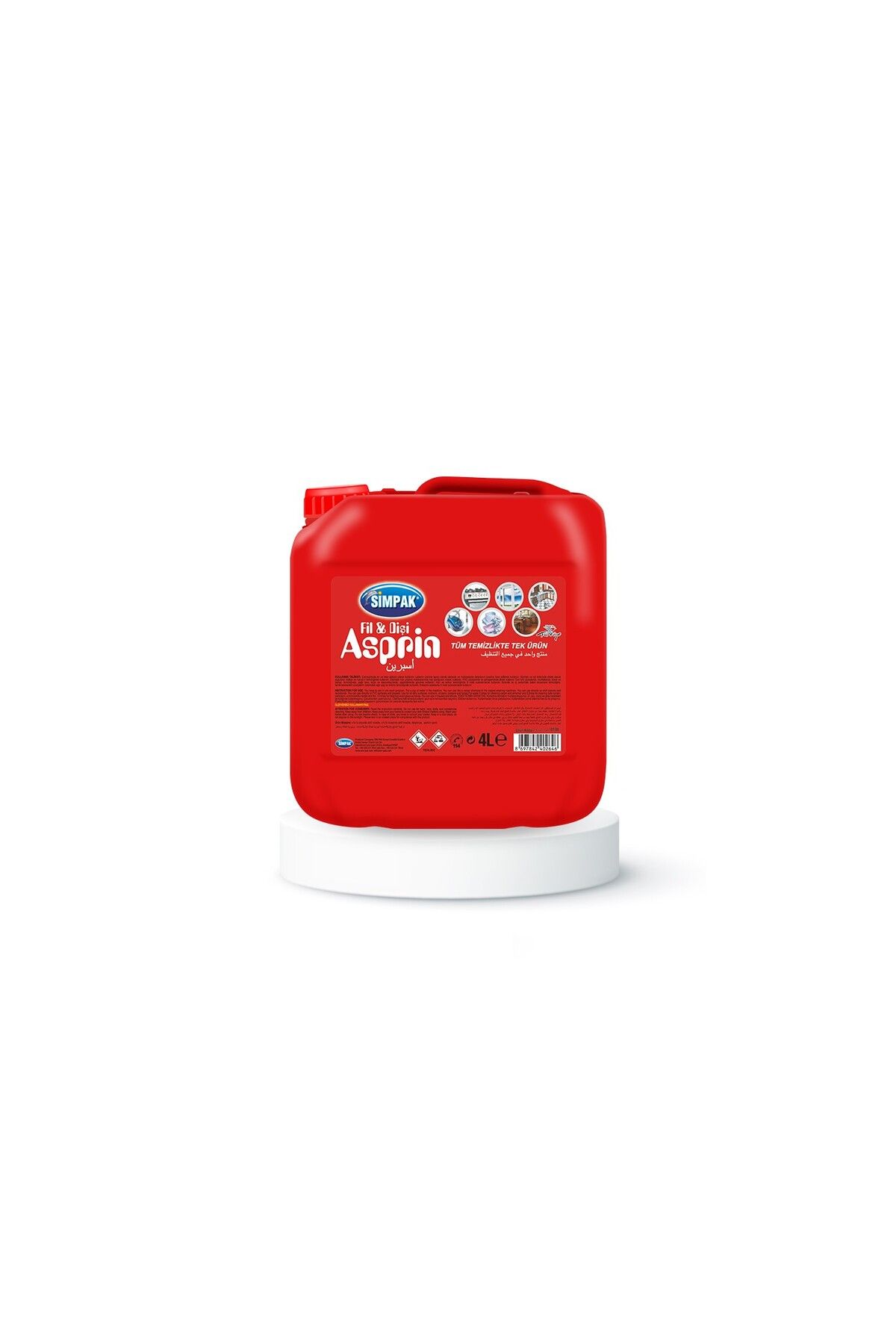 Simpak Asprin 4 Litre Genel Yüzey Temzileyici