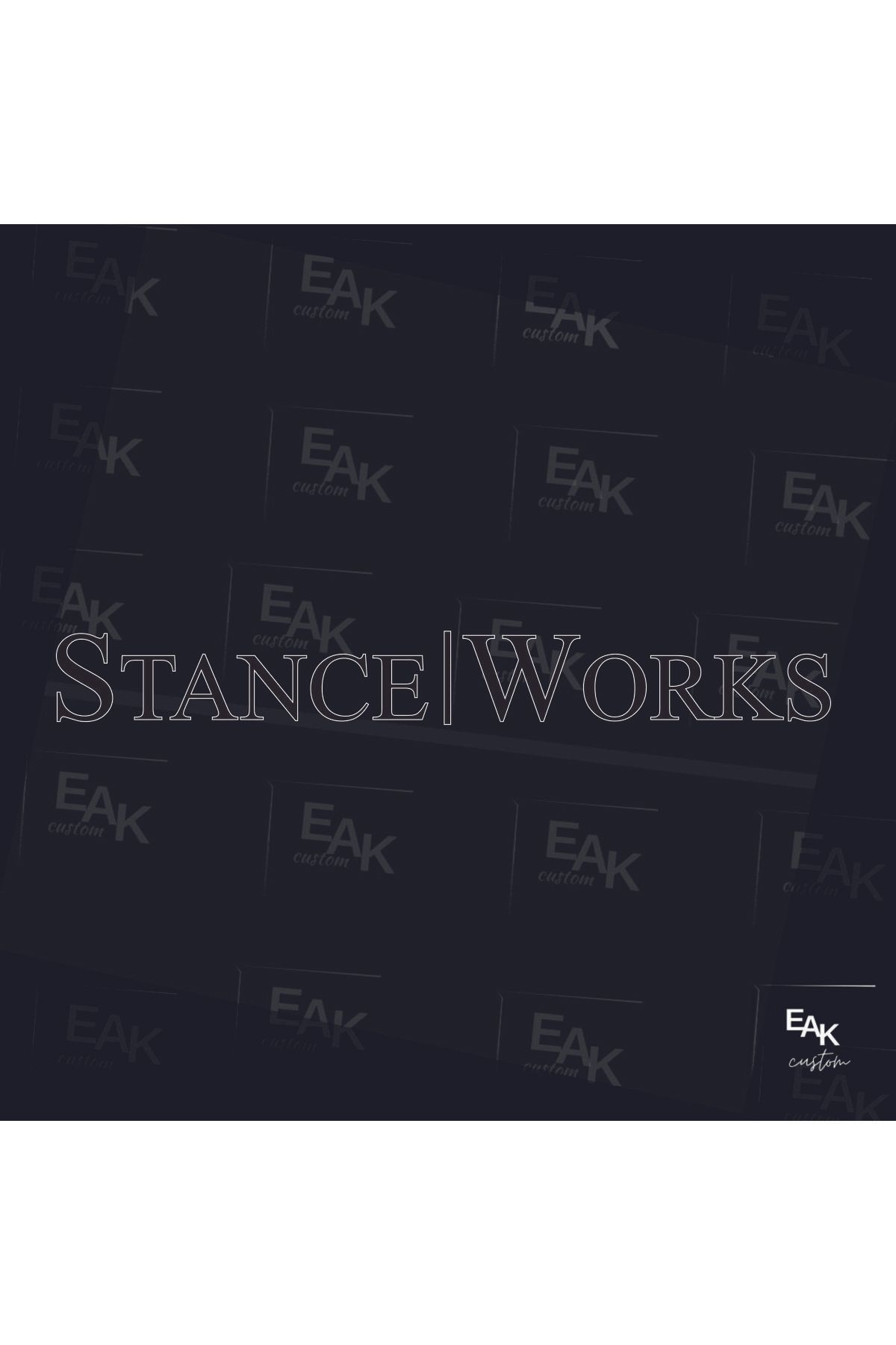 eakcustom STANCE WORKS oto sticker (60cm x 7cm)