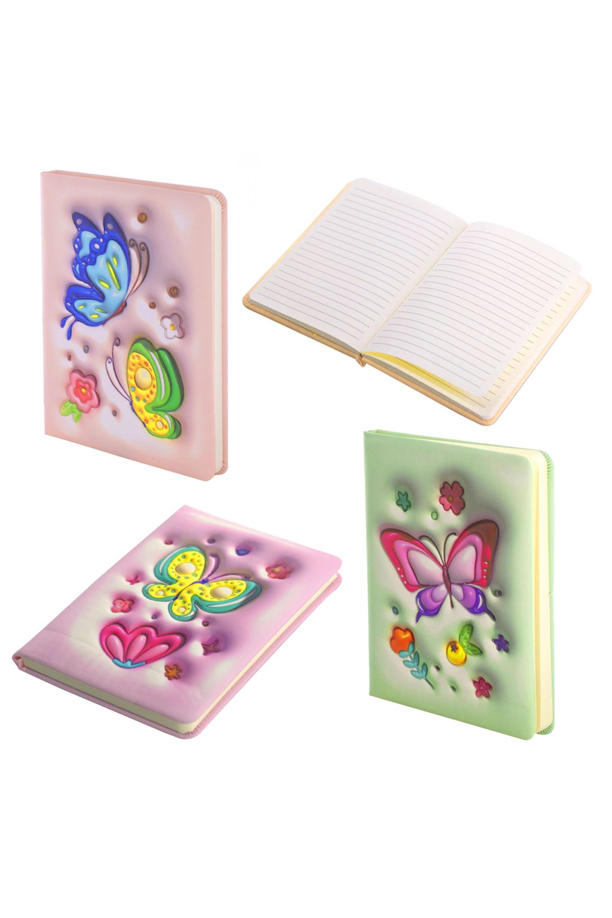 Banadabak DEFTER 202 14x20 DİKİŞLİ PUFFY KAPAK LÜX ÇİZGİLİ (1 Adet Fiyatı)