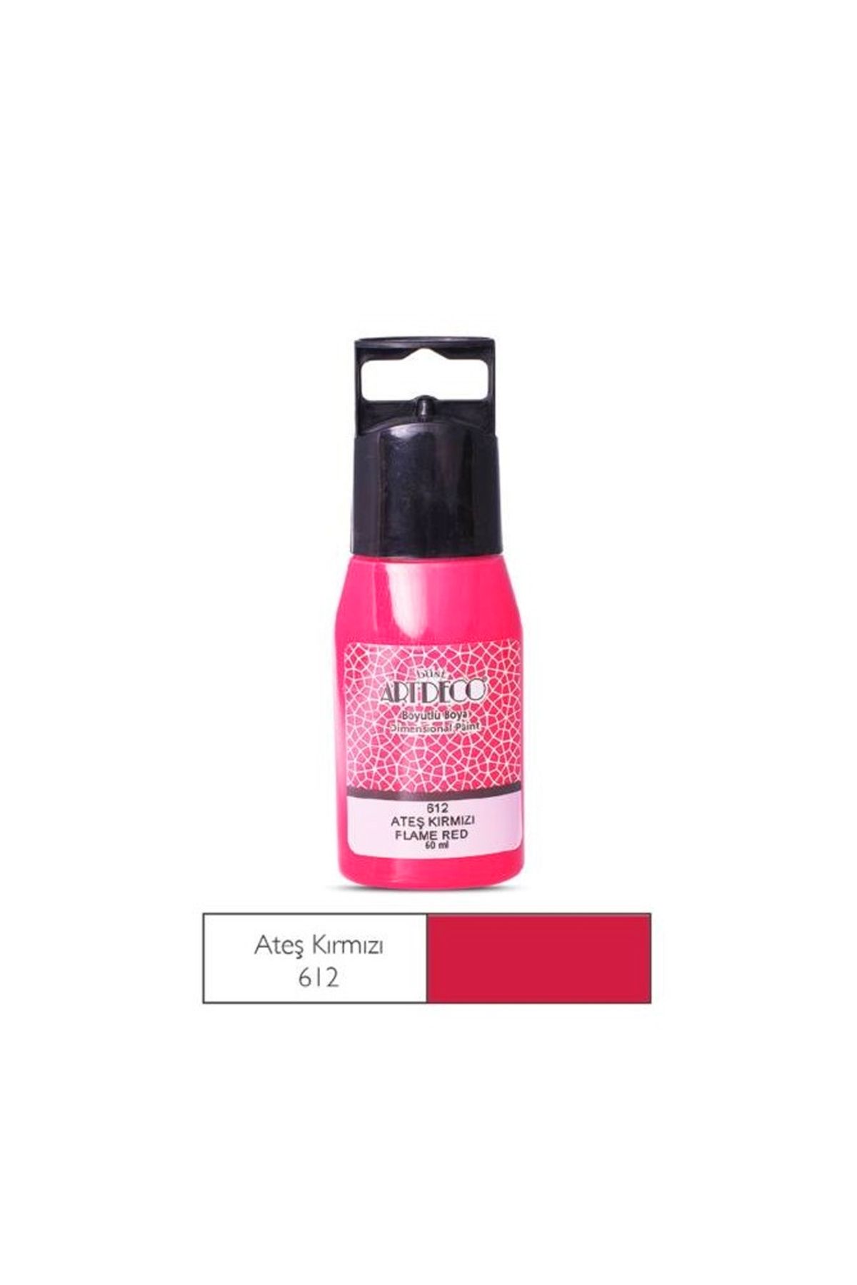 Banadabak BOYUTLU BOYA 50 ML ATEŞ KIRMIZI 42F-612 (1 Adet Fiyatı)