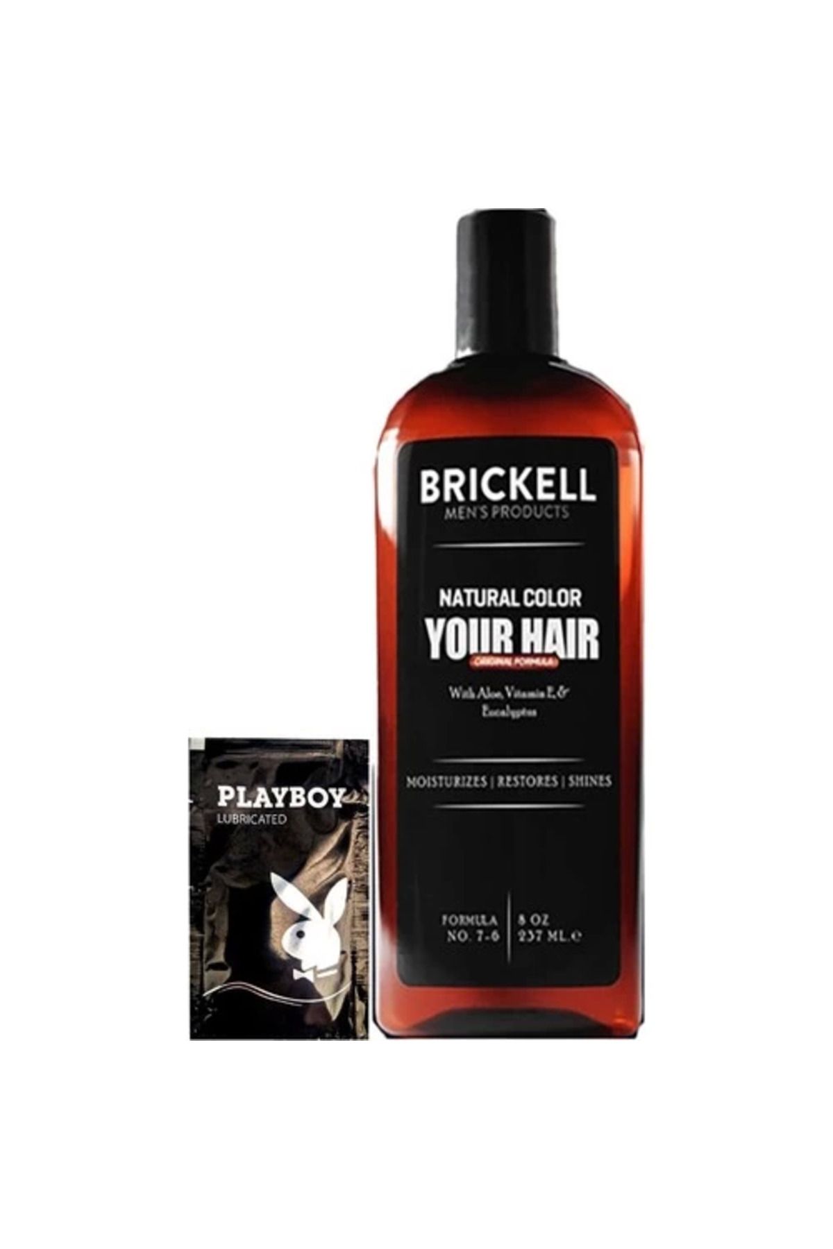 feifei Brickell Erkeklere Özel Anti-White 237 ml Saç Sakal Bakım Şampuanı + Hediye Jel GZYSTR:0022