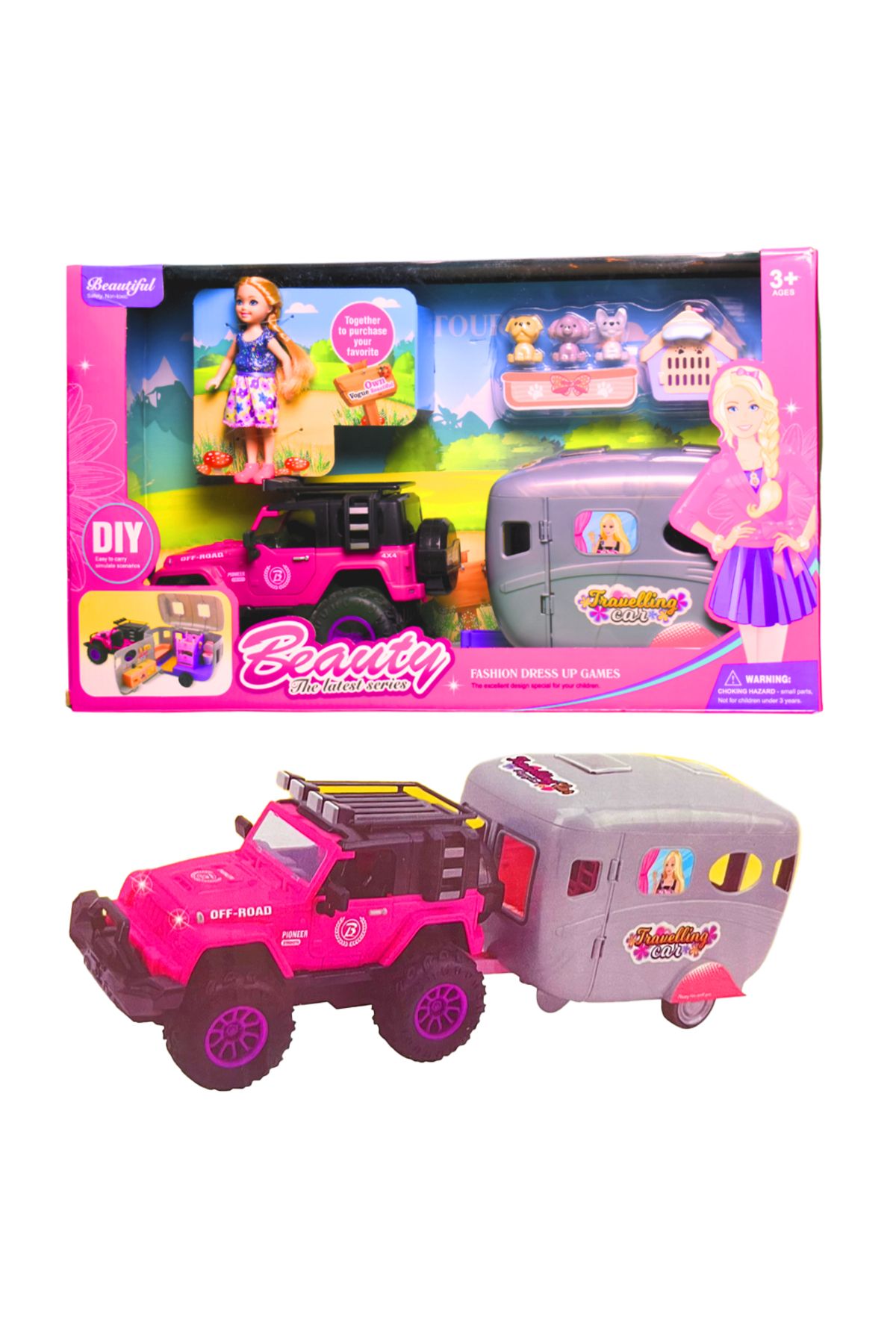 Banadabak BEAUTY JEEP KARAVAN 8005 OFF ROAD TOURER AKSESUARLI IŞIKLI 3+ (1 Adet Fiyatı)