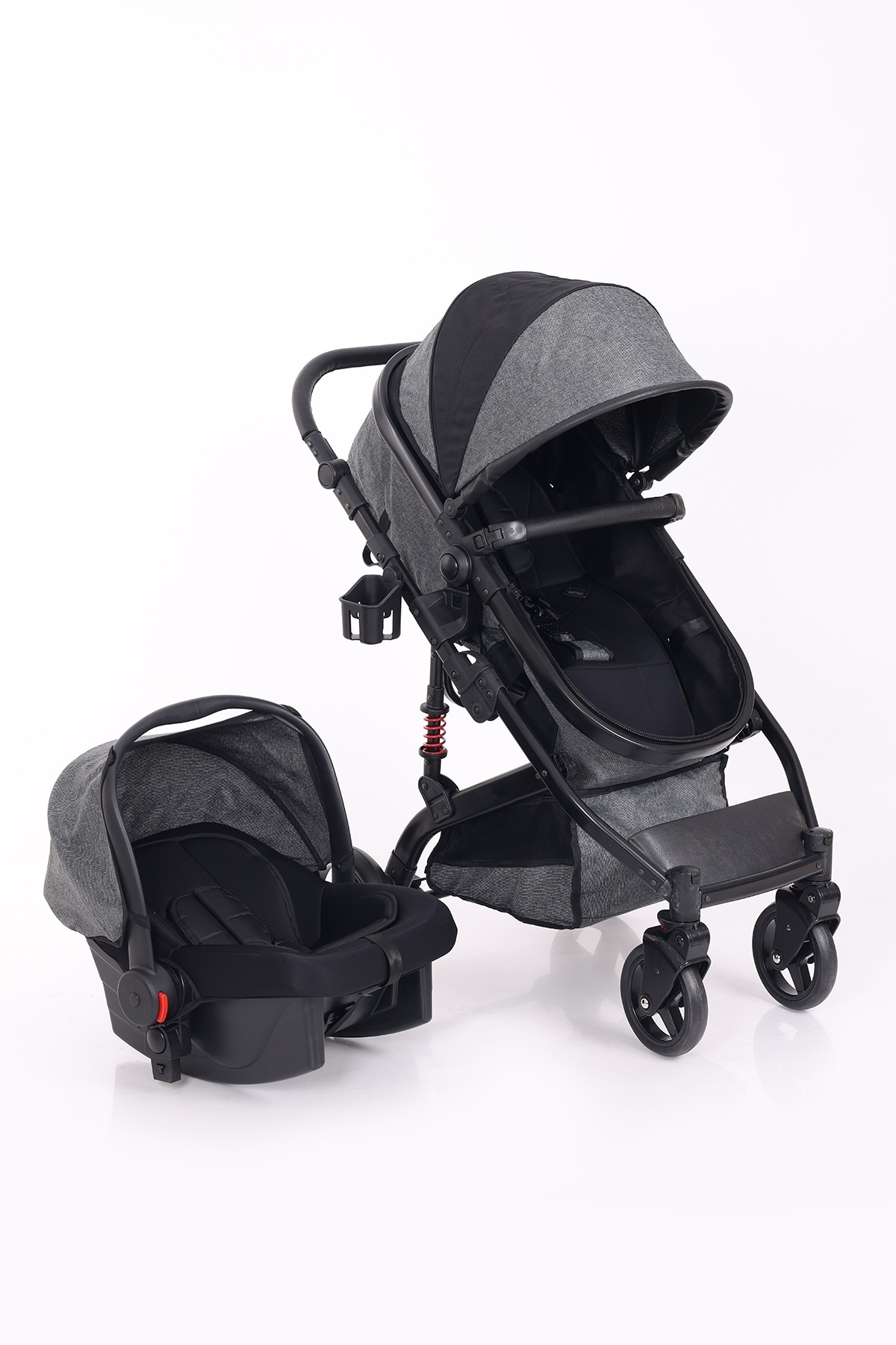 VaVbaby Solex Seyahat Sistem Taşıma Pusetli Bebek Arabası (PUSET DAHİL)