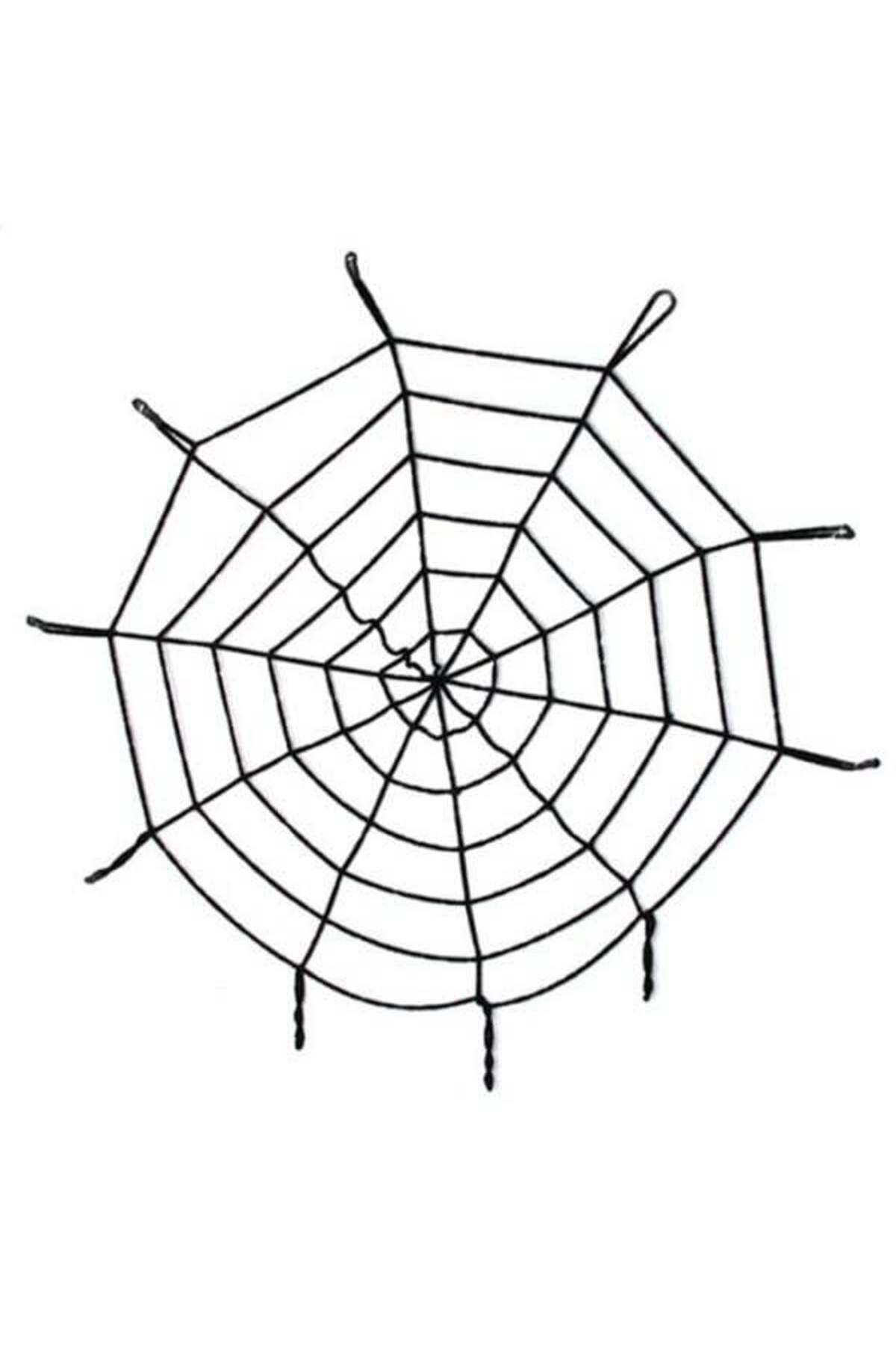 Zayla Halloween Cadılar Bayramı Örümcek Ağ Dekor Siyah