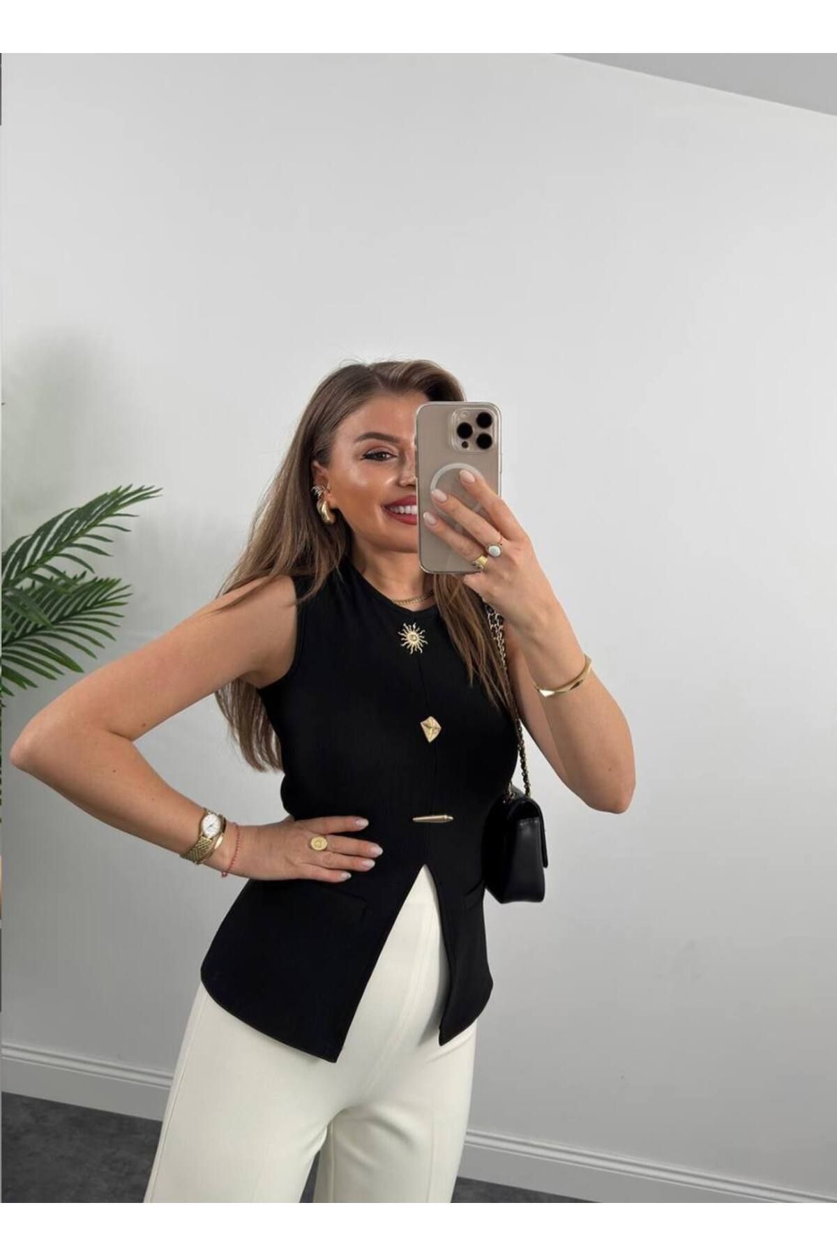 Store CROP TOP KOLSUZ BİSİKLET YAKA