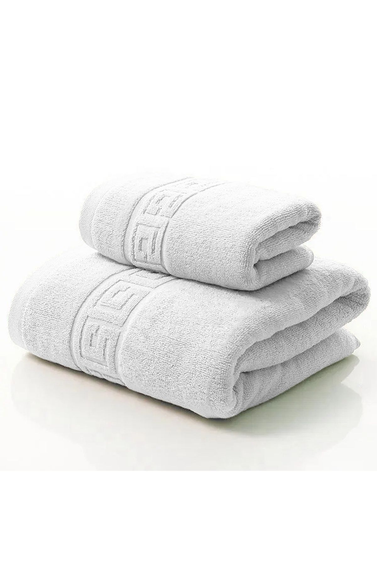 Modis-Set of 2 Bath Towels, 100% Cotton, thickness 500 gr/sqm, 50X90 cm, 70x140 cm 1
