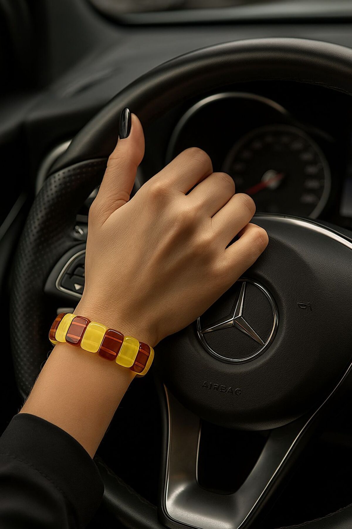 HELONS Rolex Kehribar Bileklik