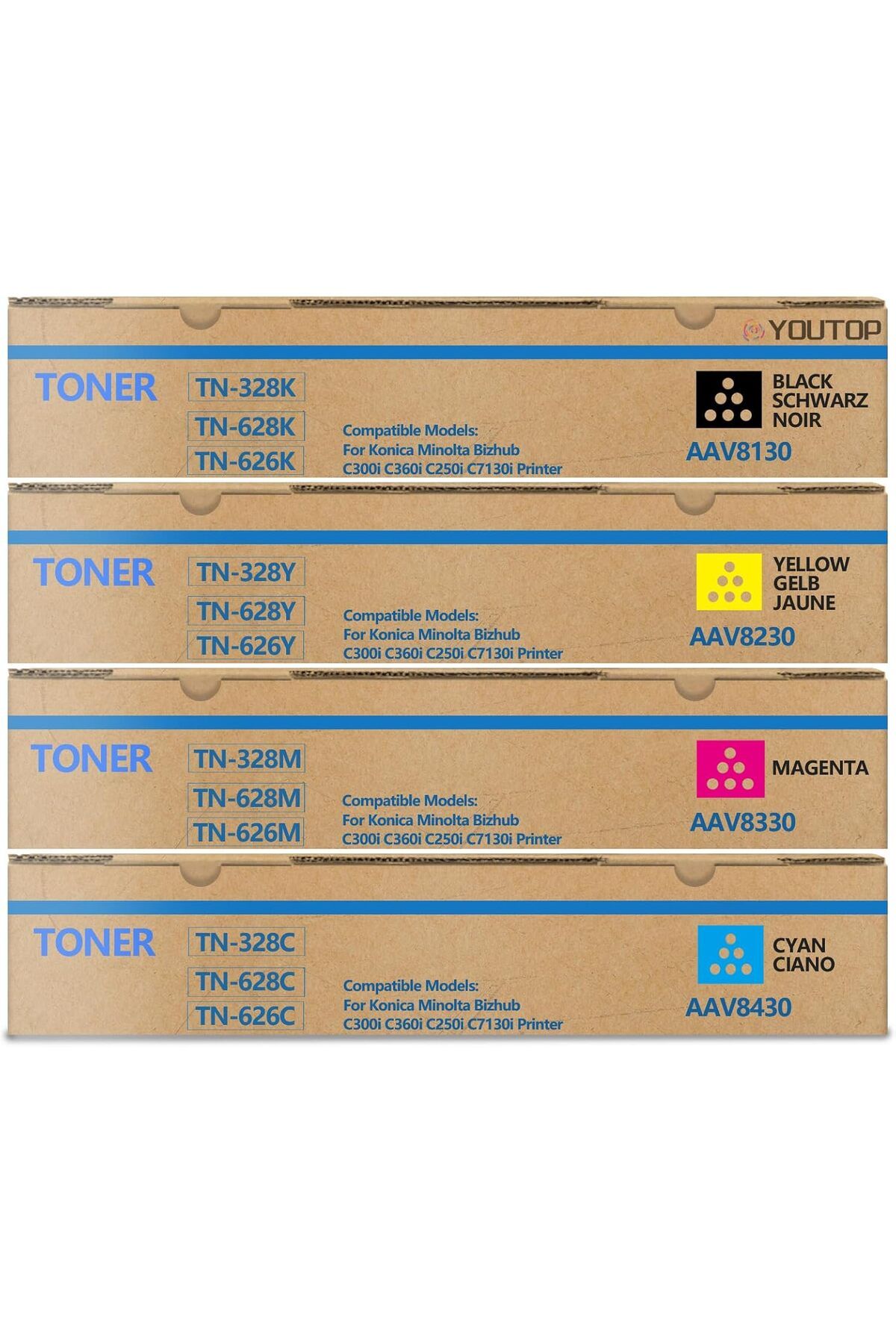 KONICA MINOLTA TN328 MUADİL Toner Konica Minolta Bizhub C300i C360i C250i C7130i (AAV8130 AAV8230 AAV8330 AAV8430)