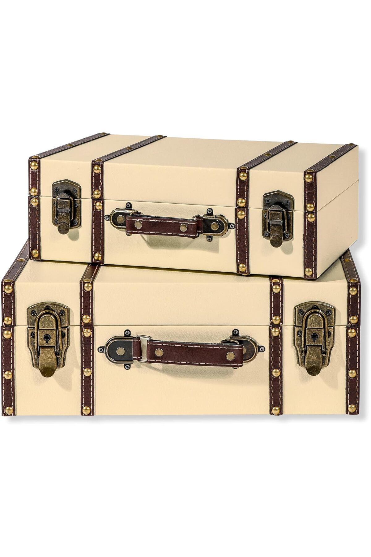 STOREMAX Ezg Innovations Dekoratif Bavul - Vintage Tarz, 2'li Set Ezsnshop 1065757