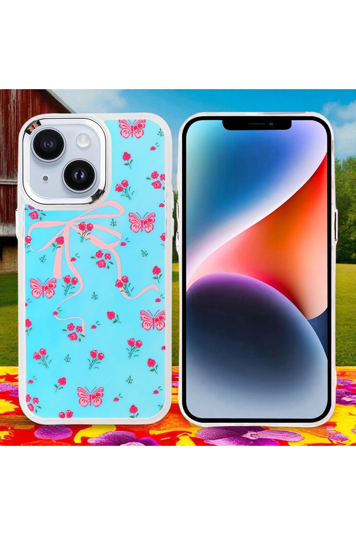 Hatreds Apple iPhone 15 Kılıf Figür Desenli Elde Kaymaz Soft Silikon Kapak