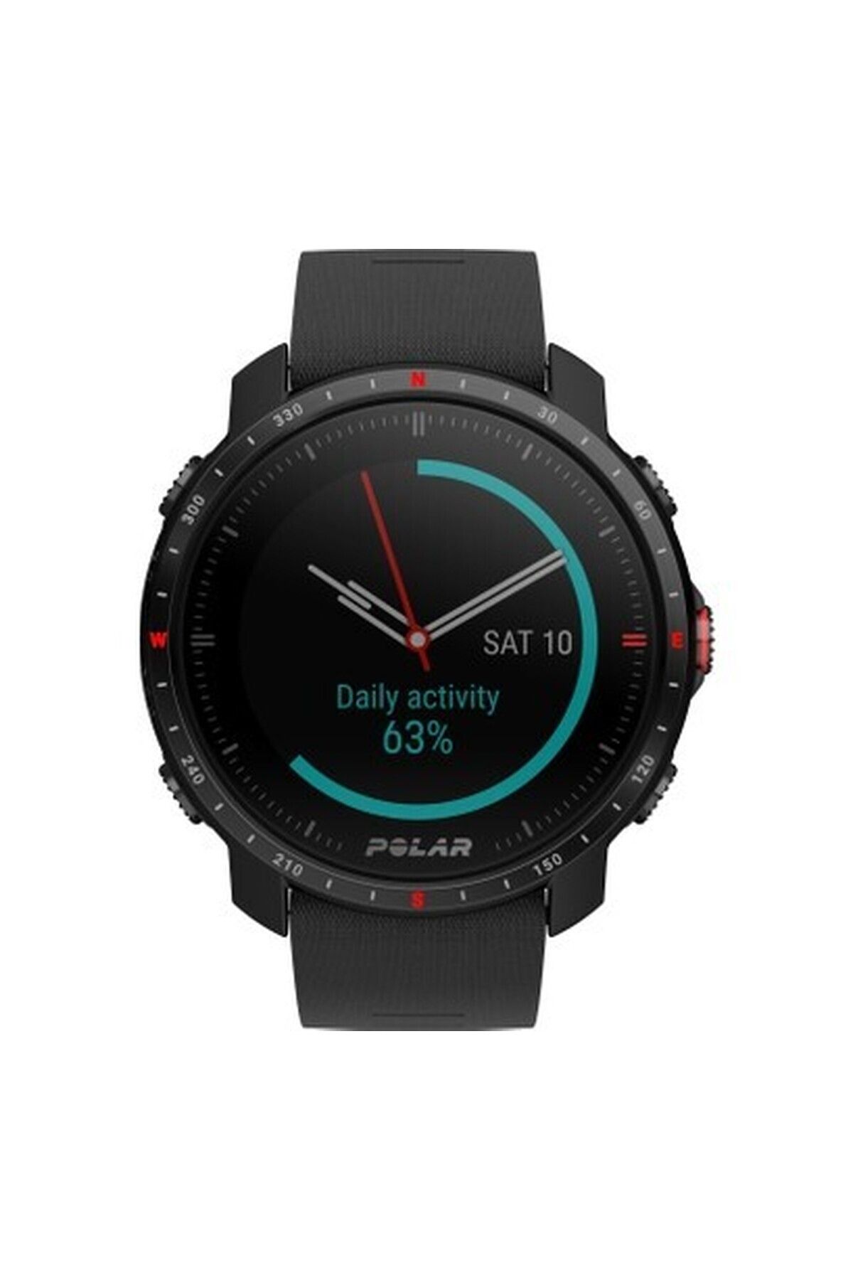 POLAR Grit x Pro Gps'li Üst Düzey Açık Hava Çoklu Spor Saati Blk M/l