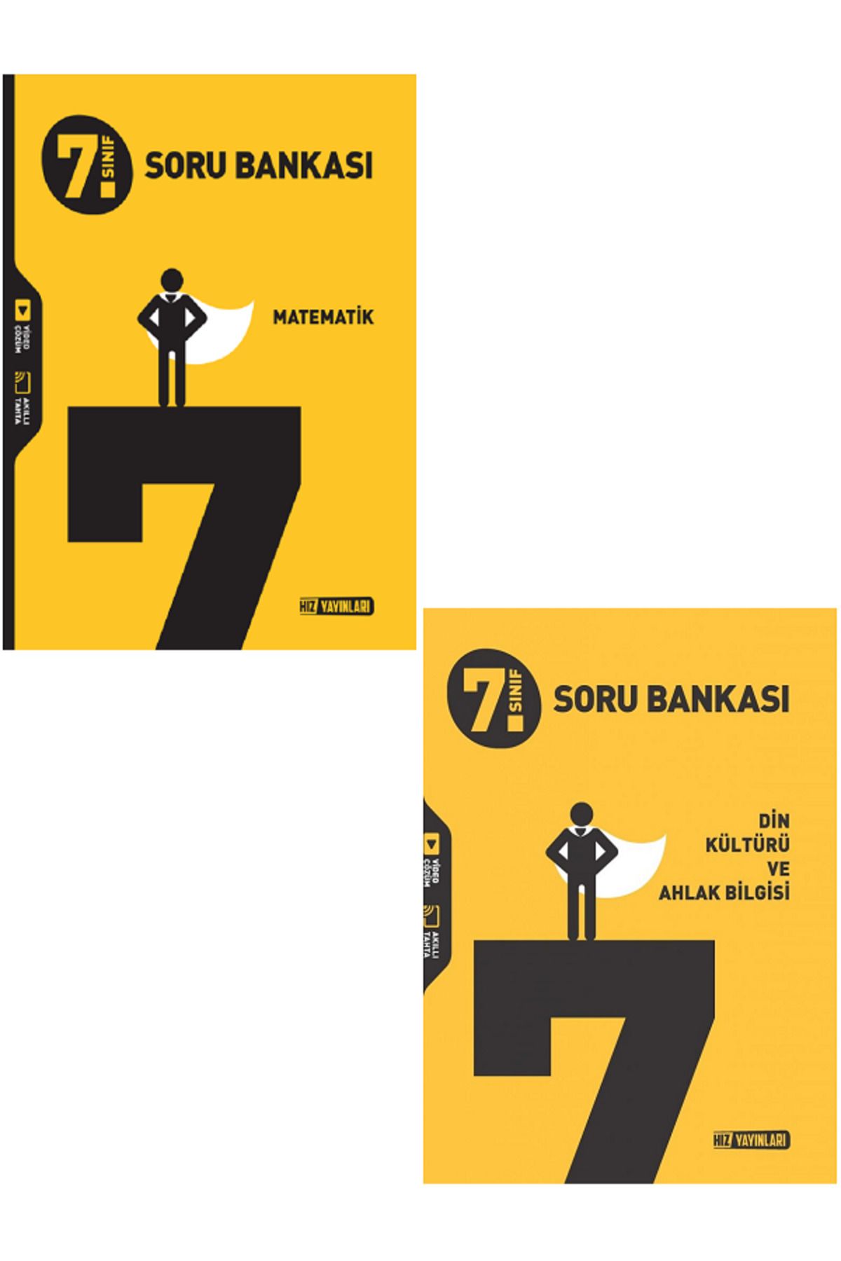 Evrensel İletişim Yayınları 7.Sınıf Hız Yayınları Matematik + Din Kültürü Soru Bankaları / 2 KİTAP SET / YENİİ