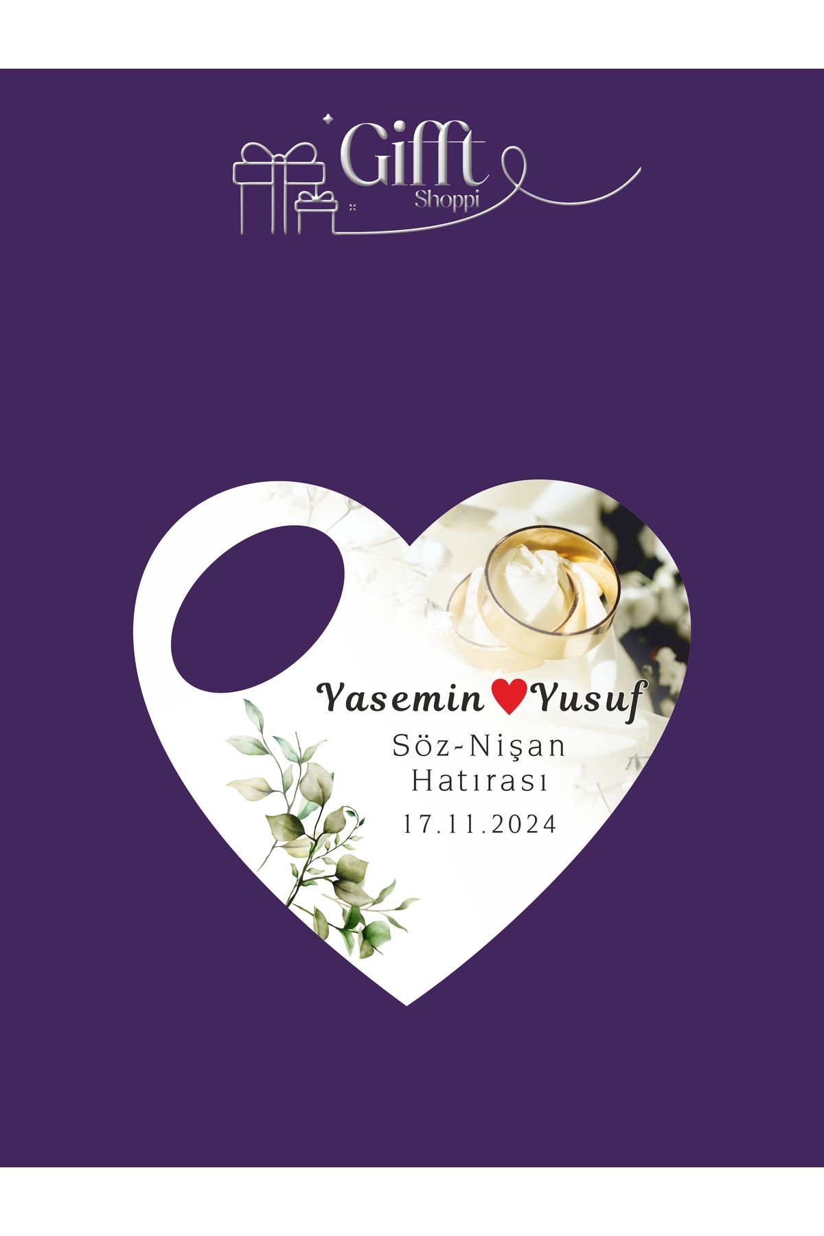 giftshoppi 10 Adet Açacaklı Magnet Nişan Söz Kına Düğün Nikah Hatırası Misafirler Için Hediyelik Kalp Şeklinde