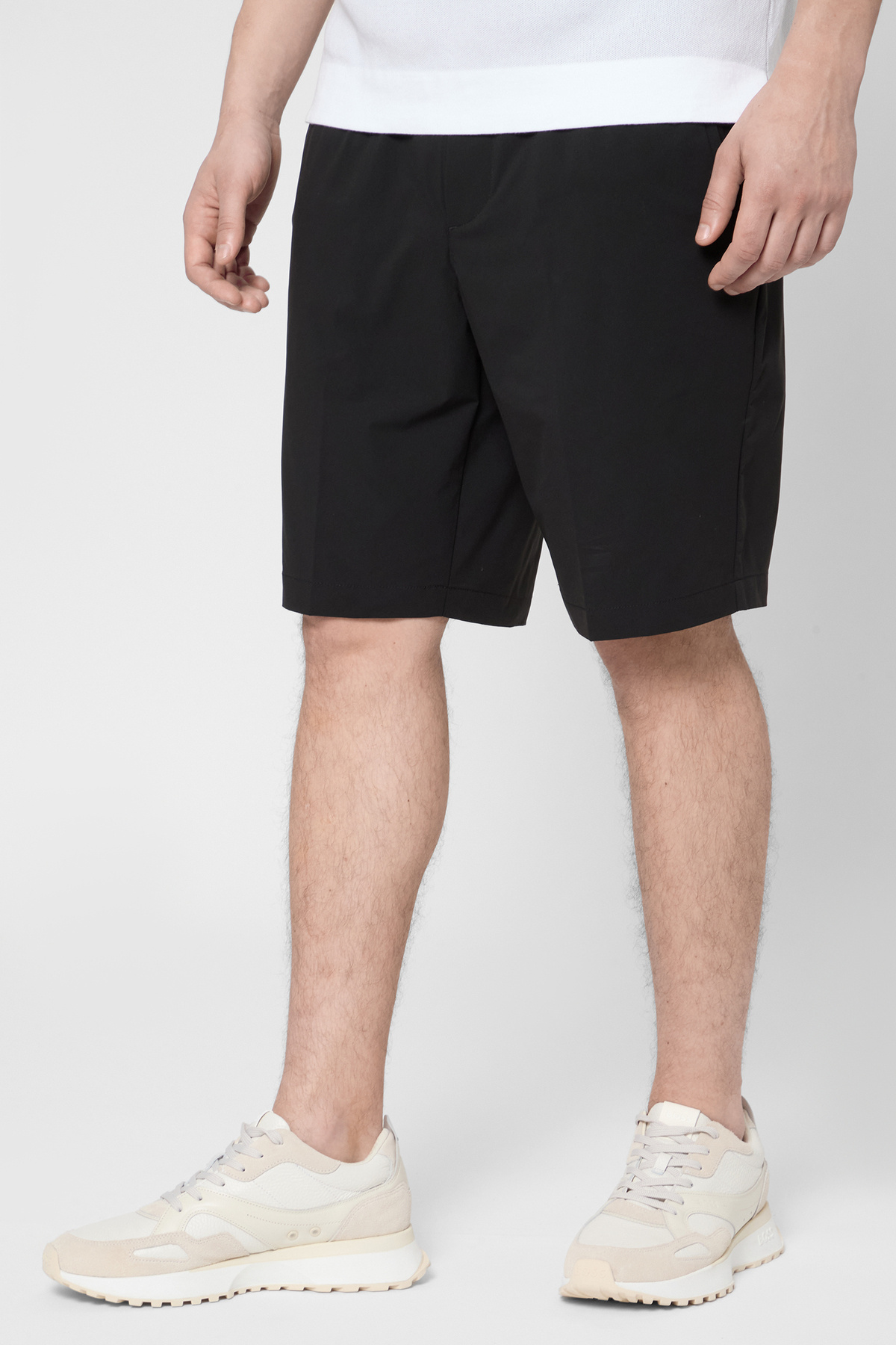 باس شلوارک مردانه برمودا ساده و اسلیم فیت مدل چینو، مشکی و برمودا، کد ۵۰۵۰۴۵۵۰-۰۰۱