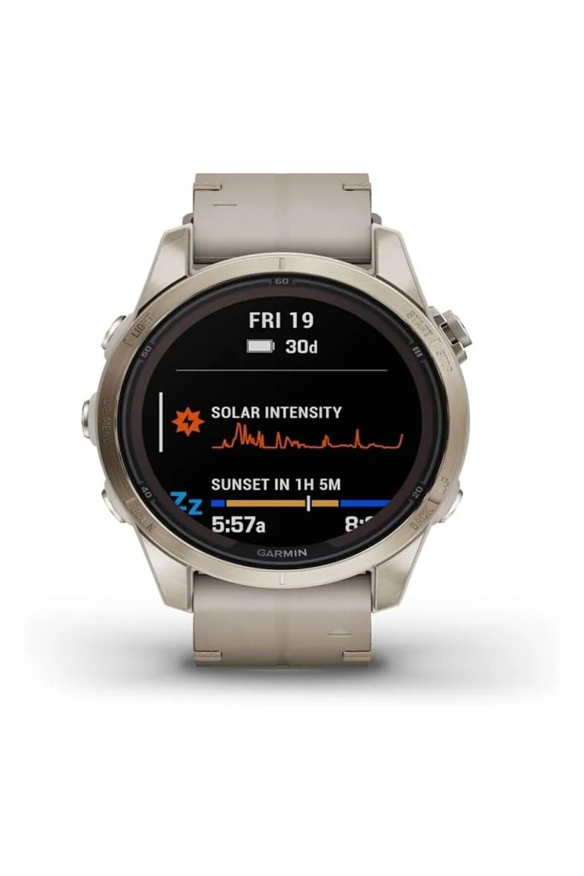 Garmin Fenix 7S Pro Sapphire Solar Soft Gold - Bej (GARMİN TÜRKİYE GARANTİLİDİR)