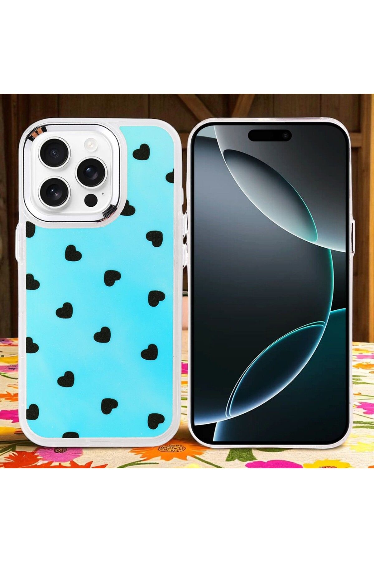 Hatreds Apple iPhone 16 Pro Kılıf Figür Desenli Elde Kaymaz Soft Silikon Kapak