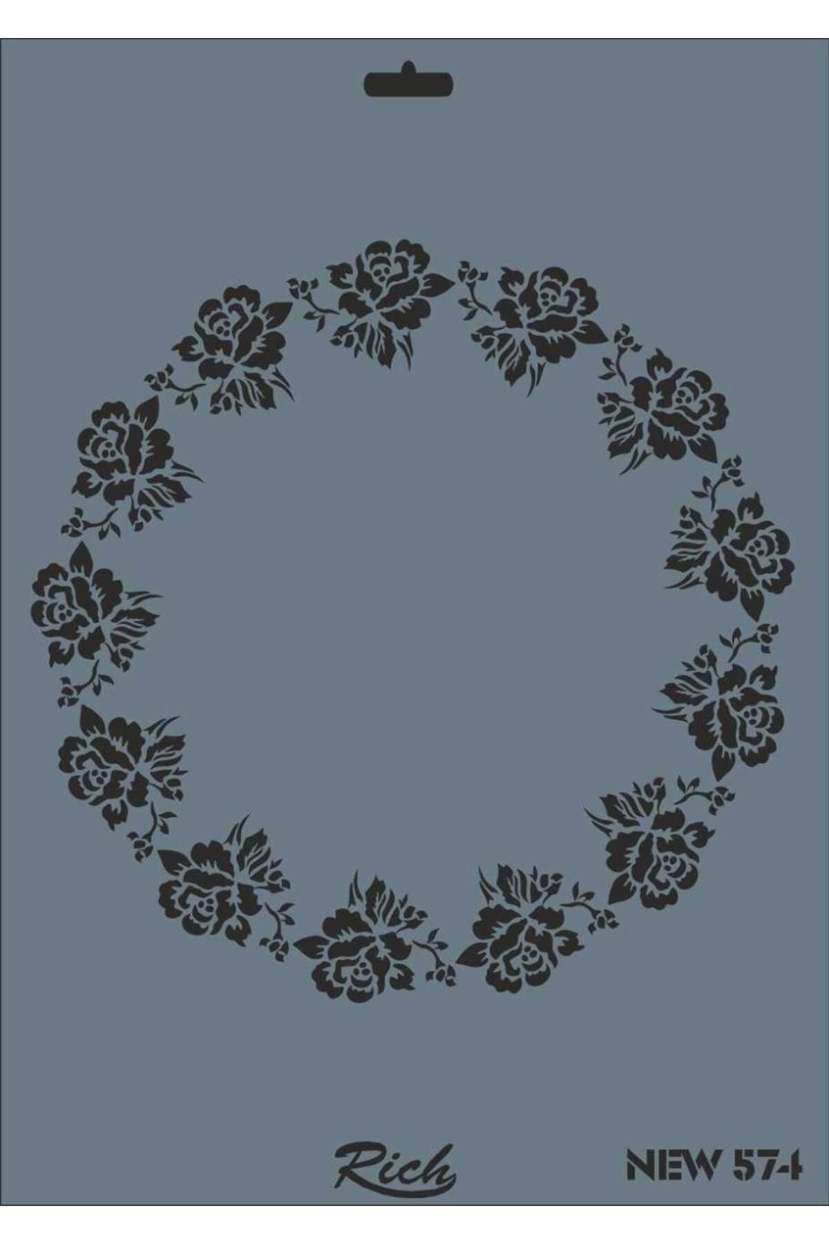 Emperium Rich New Seri N-574 Stencil 35x25 cm