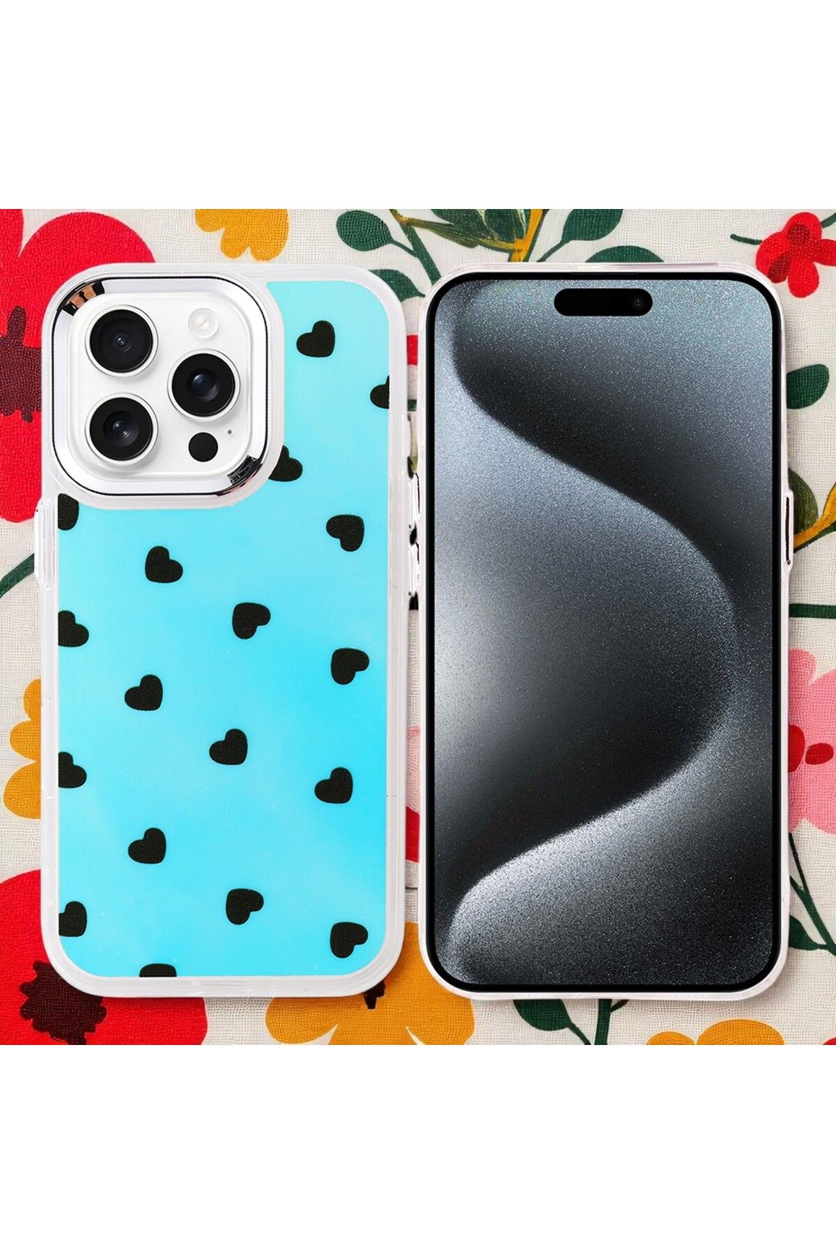Hatreds Apple iPhone 15 Pro Max Kılıf Figür Desenli Elde Kaymaz Soft Silikon Kapak