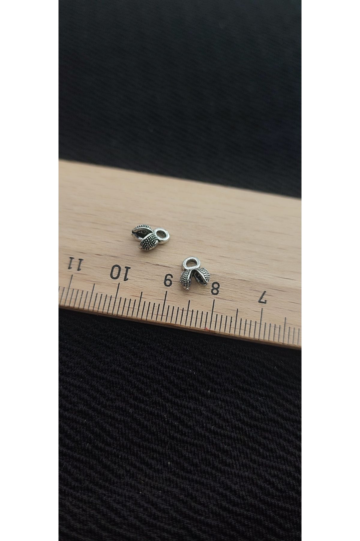 QELA COLLECTION Tesbih Düğüm Kapama Aparatı 4 mm Küçük Boy 50 Adet