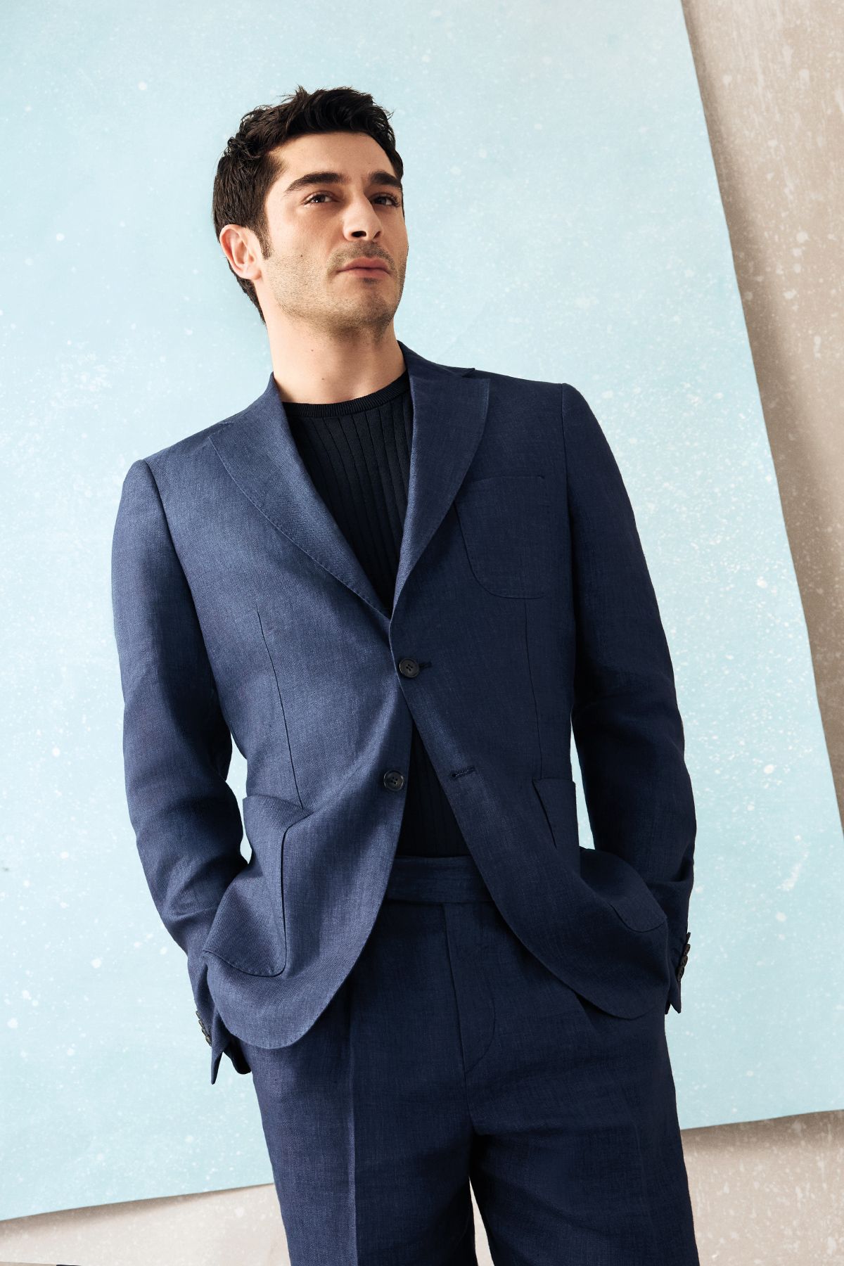 Lufian Jaques Spor Erkek Blazer Ceket Slim Fit Lacivert