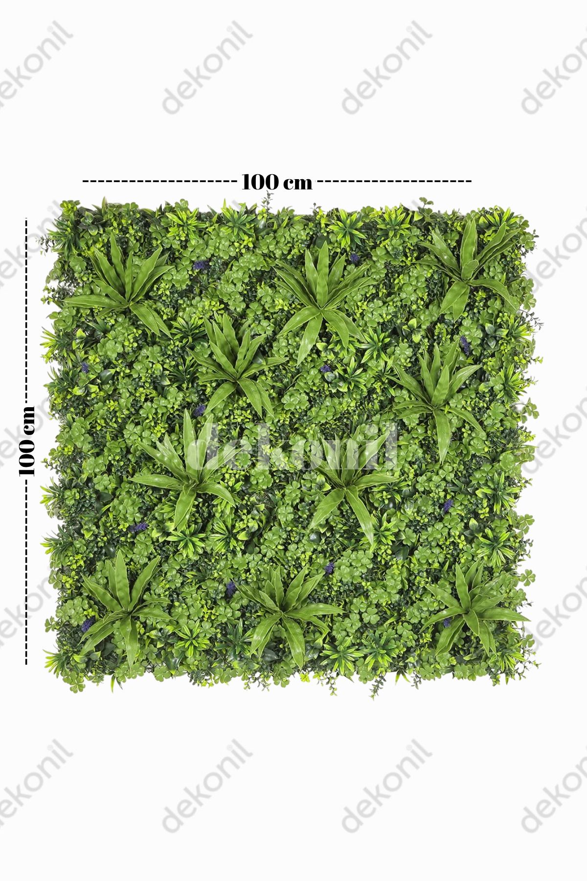 Dekonil Yapay Bitki & Çiçek Dikey Bahçe Paneli 100*100 cm