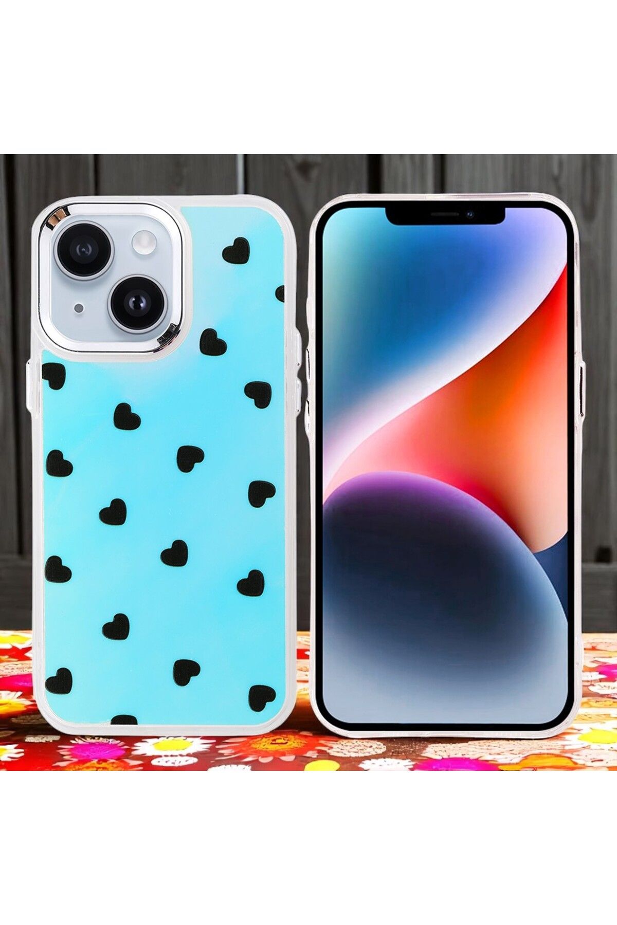 Hatreds Apple iPhone 13 Kılıf Figür Desenli Elde Kaymaz Soft Silikon Kapak