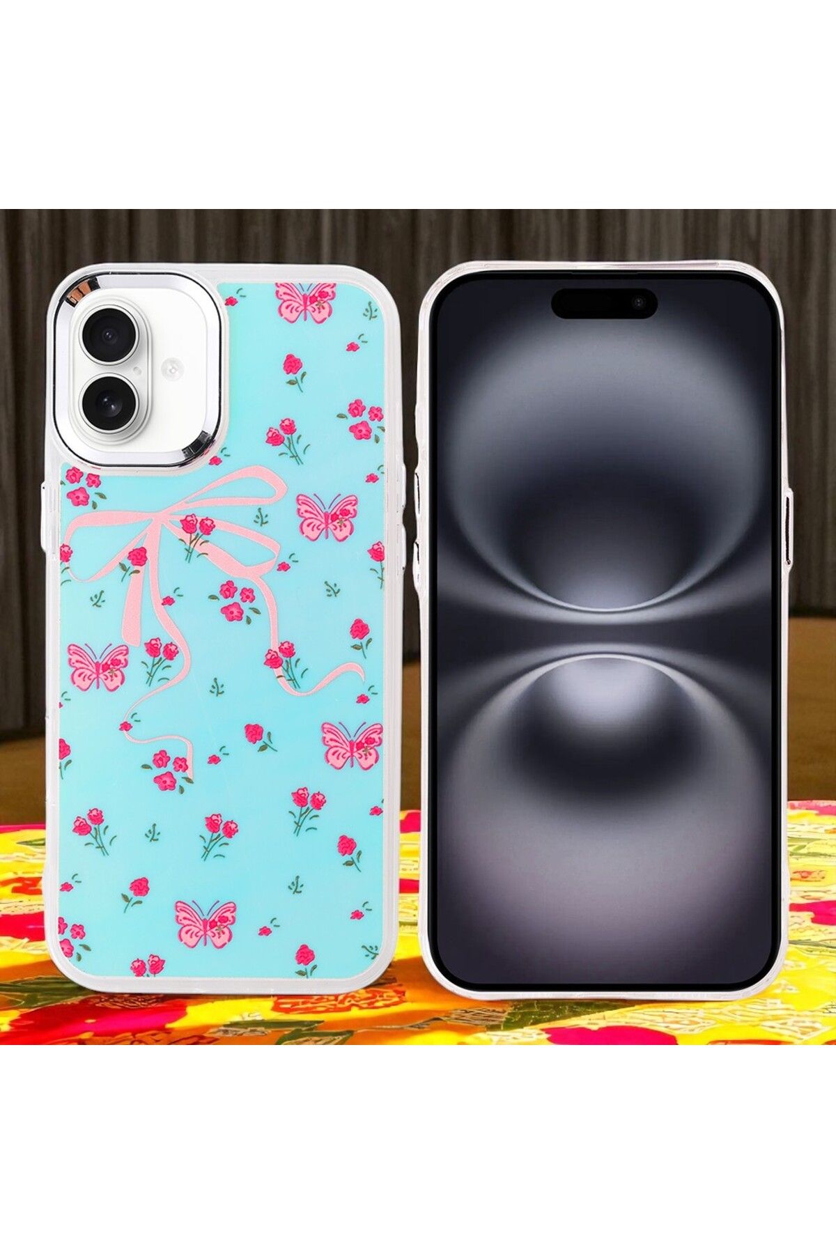 Hatreds Apple iPhone 16 Kılıf Figür Desenli Elde Kaymaz Soft Silikon Kapak