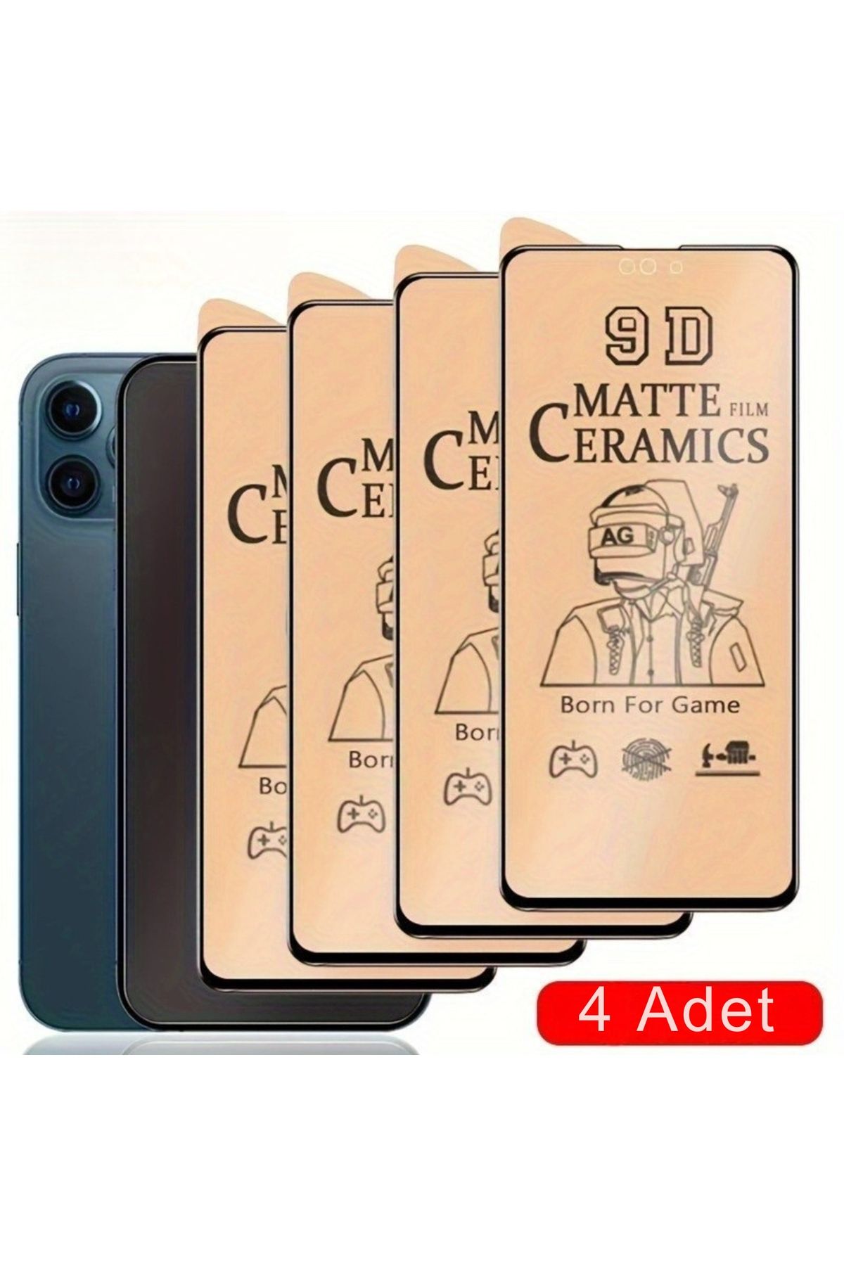 Store 4 Adet Iphone 15 Mat Seramik Kırılmaz Cam Ekran iphone 15 Mat Esnek Ekran Koruyucu