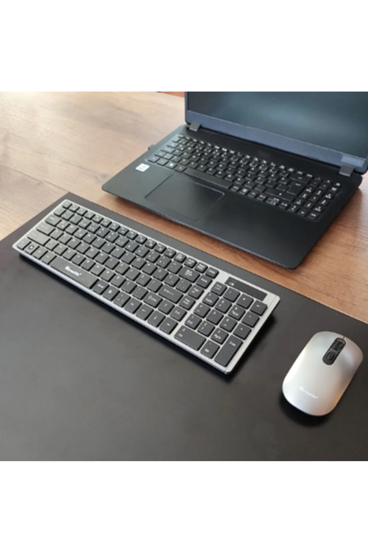 newnet Versatile Kablosuz Klavye Mous 10M menzilli Rahat Basım Tuş Takımlı Windows TV Mac Uyumlu 2.4ghz