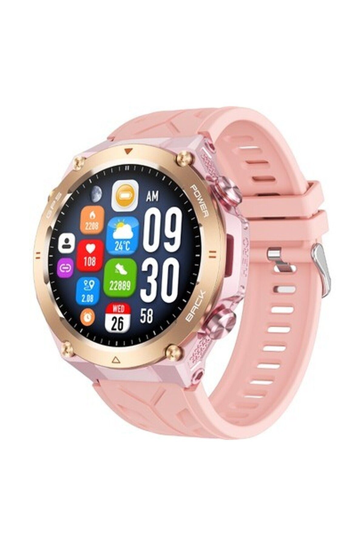 ZCWATCH V1024 GPS Outdoor Tank2, Bt Call, Spor Sağlık, 1 ATM Profesyonel Akıllı Saat