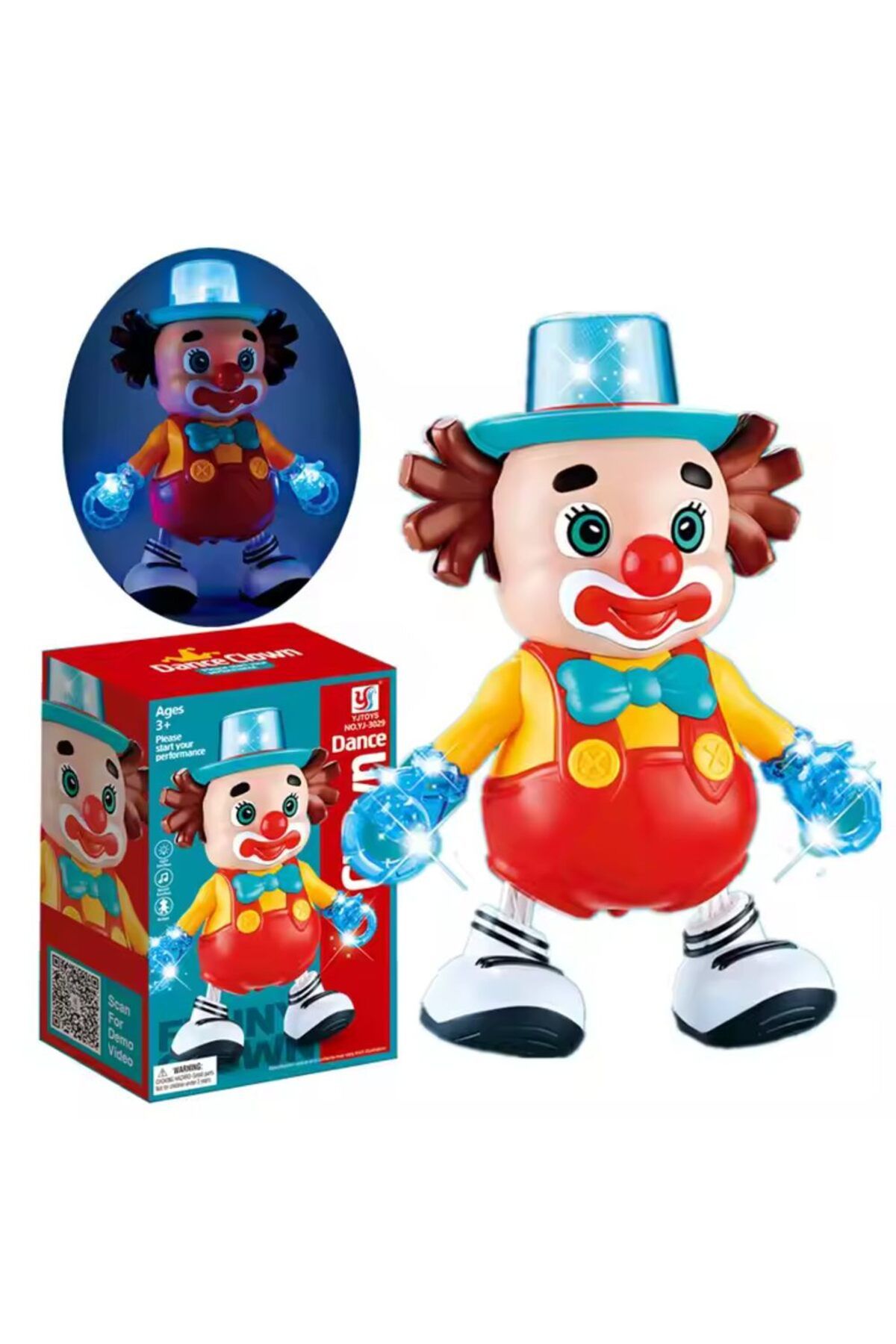 Generic-Dancing Clown/Joker Funny Perform With Flashing Lights and Sound 7