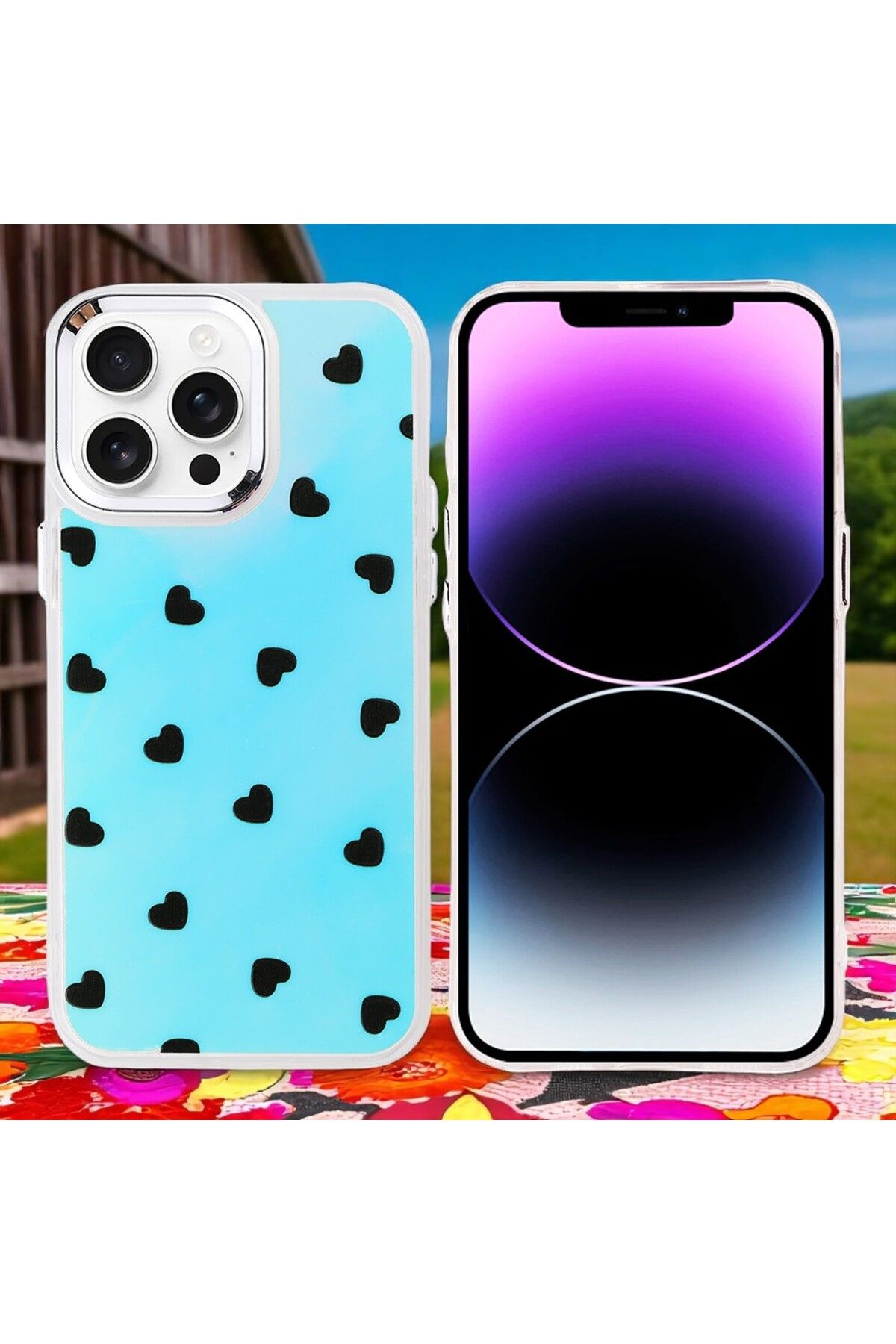 Hatreds Apple iPhone 14 Pro Max Kılıf Figür Desenli Elde Kaymaz Soft Silikon Kapak