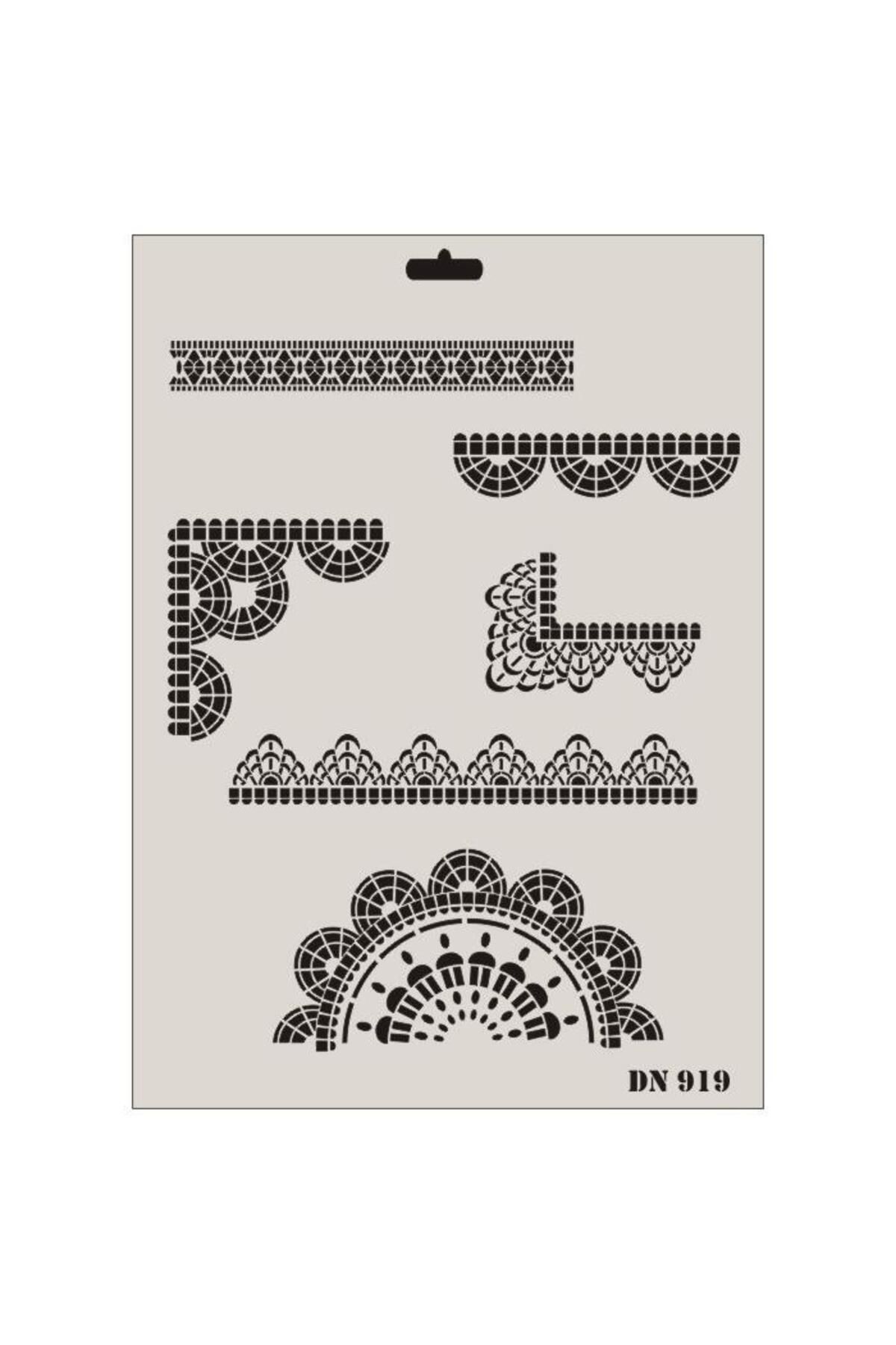Emperium Rich Dantel Seri DN-919 Stencil 35x25 cm