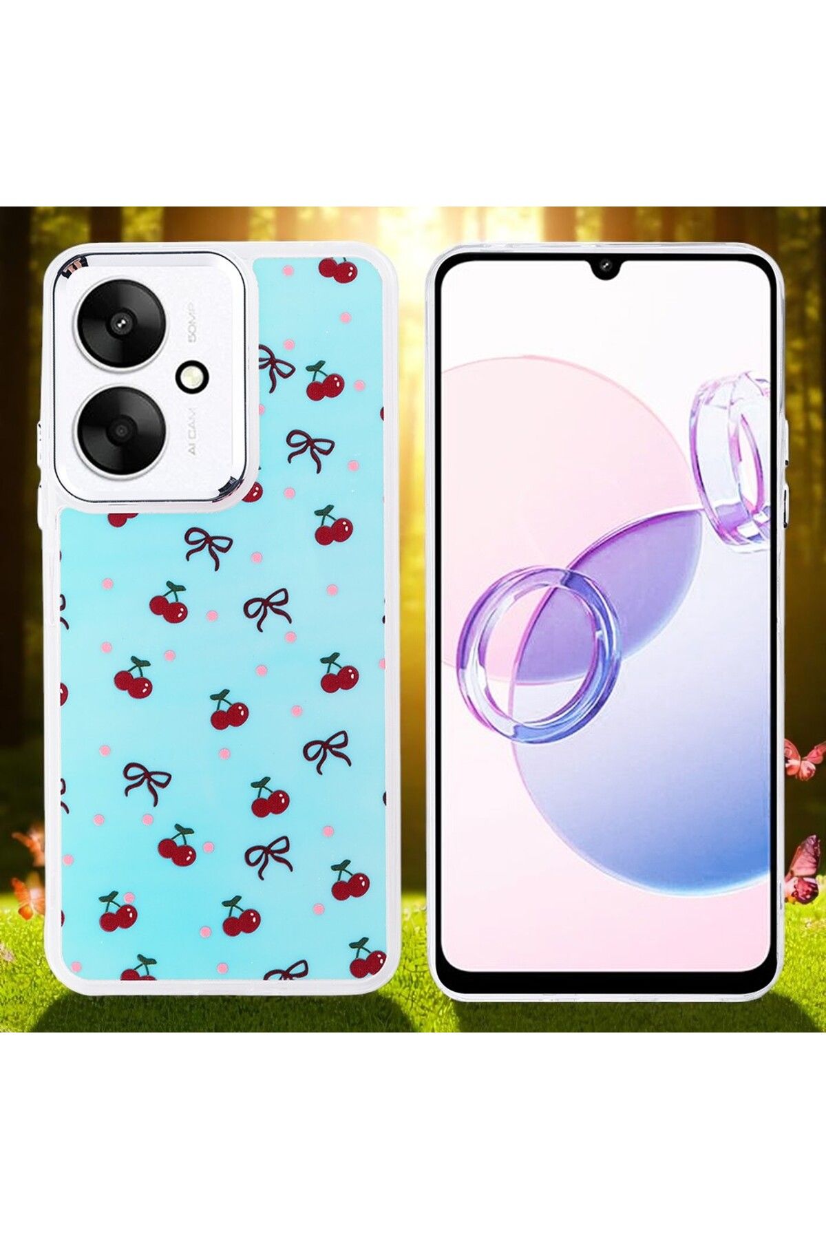 Hatreds Xiaomi Redmi 13C Kılıf Figür Desenli Elde Kaymaz Soft Silikon Kapak