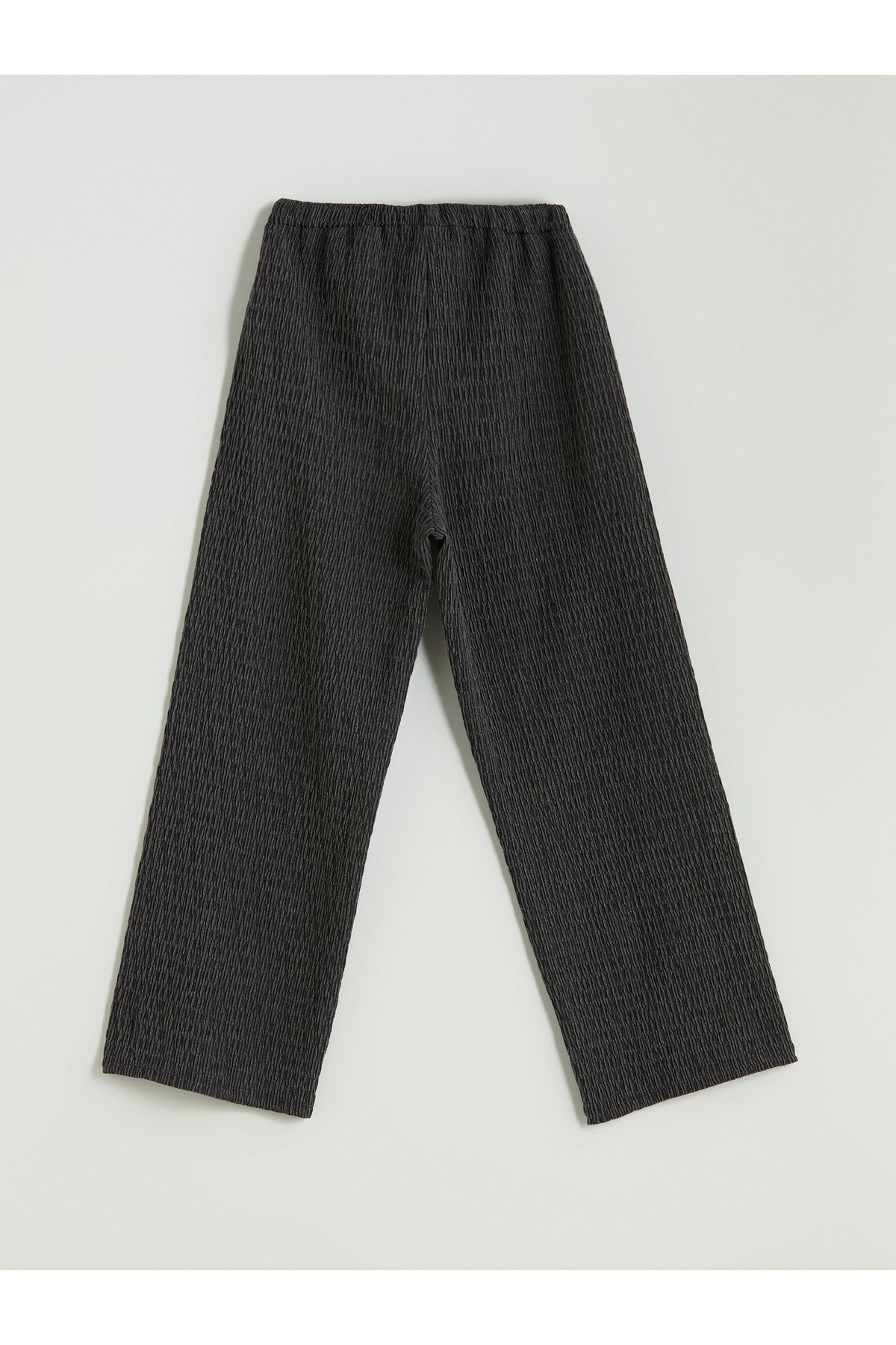 LC Waikiki-Elastic Waist Textured Girl's Trousers 2