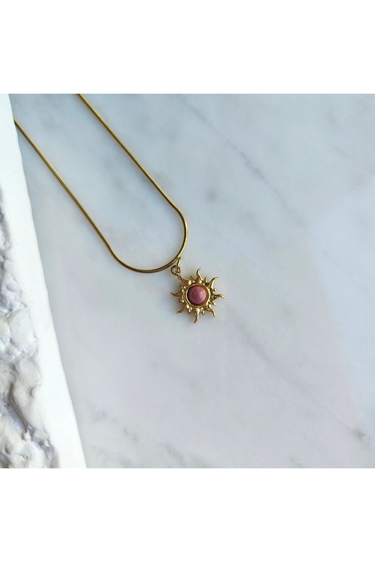 2602atelier Rossy Sun Çelik Kolye