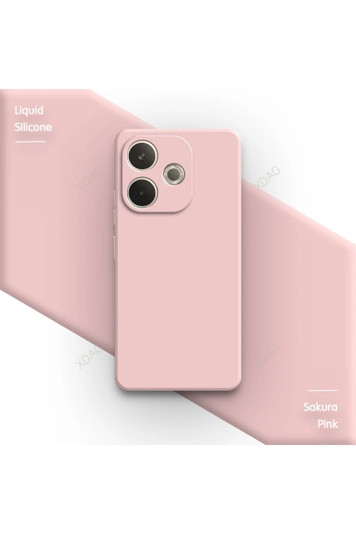 GRABONO Xiaomi Redmi 13 4G Kılıf Kamera Korumalı Kadife İç Kaplama Mat Premium Seri