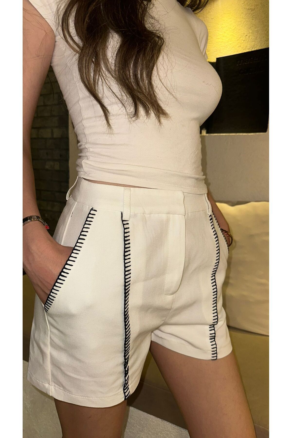 MODA ÇİZGİLİ ŞORT