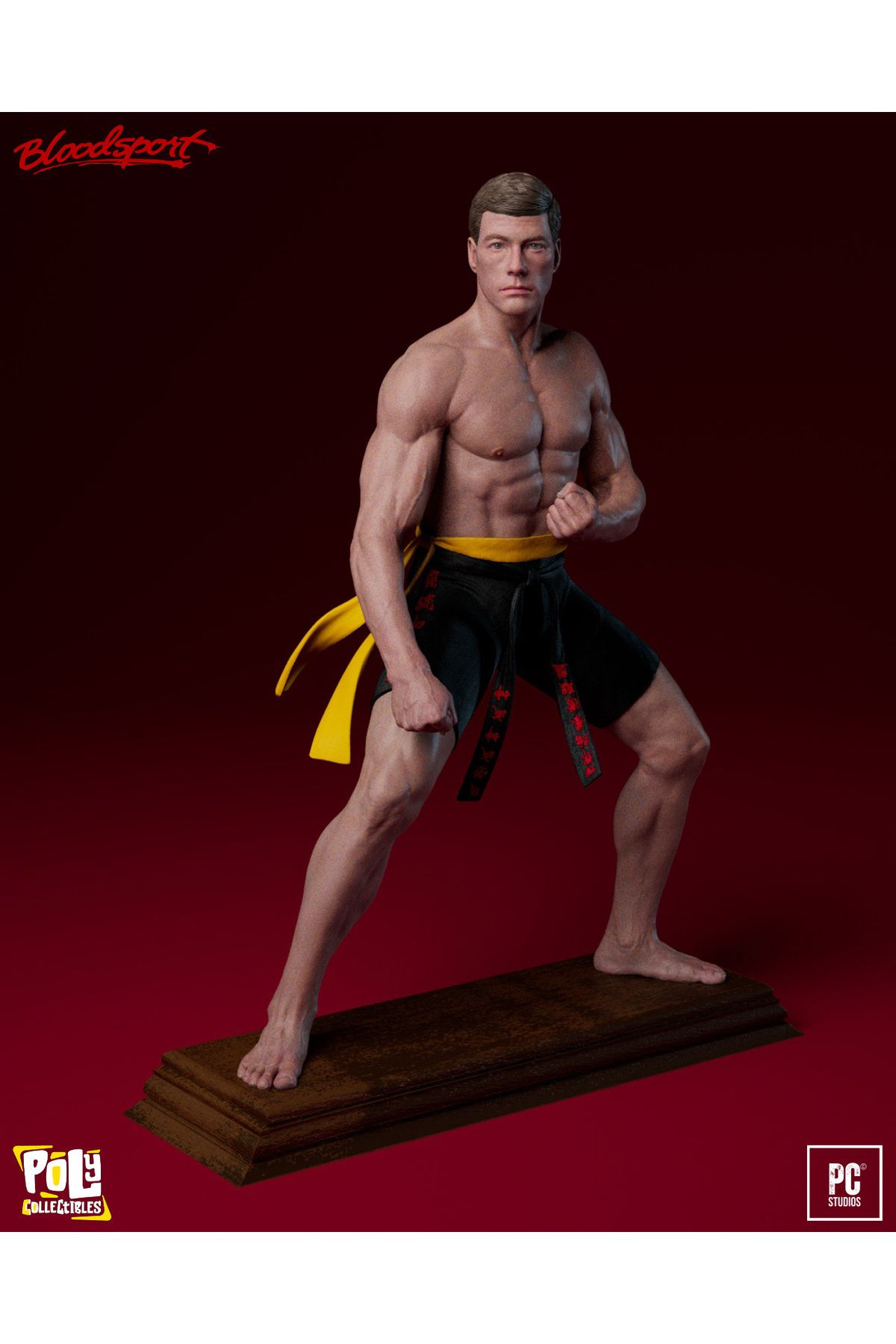 Poly Collectibles Jean Claude Van Damme (Frank Dux) – Bloodsport Premium Collectibles Figure | 30 cm