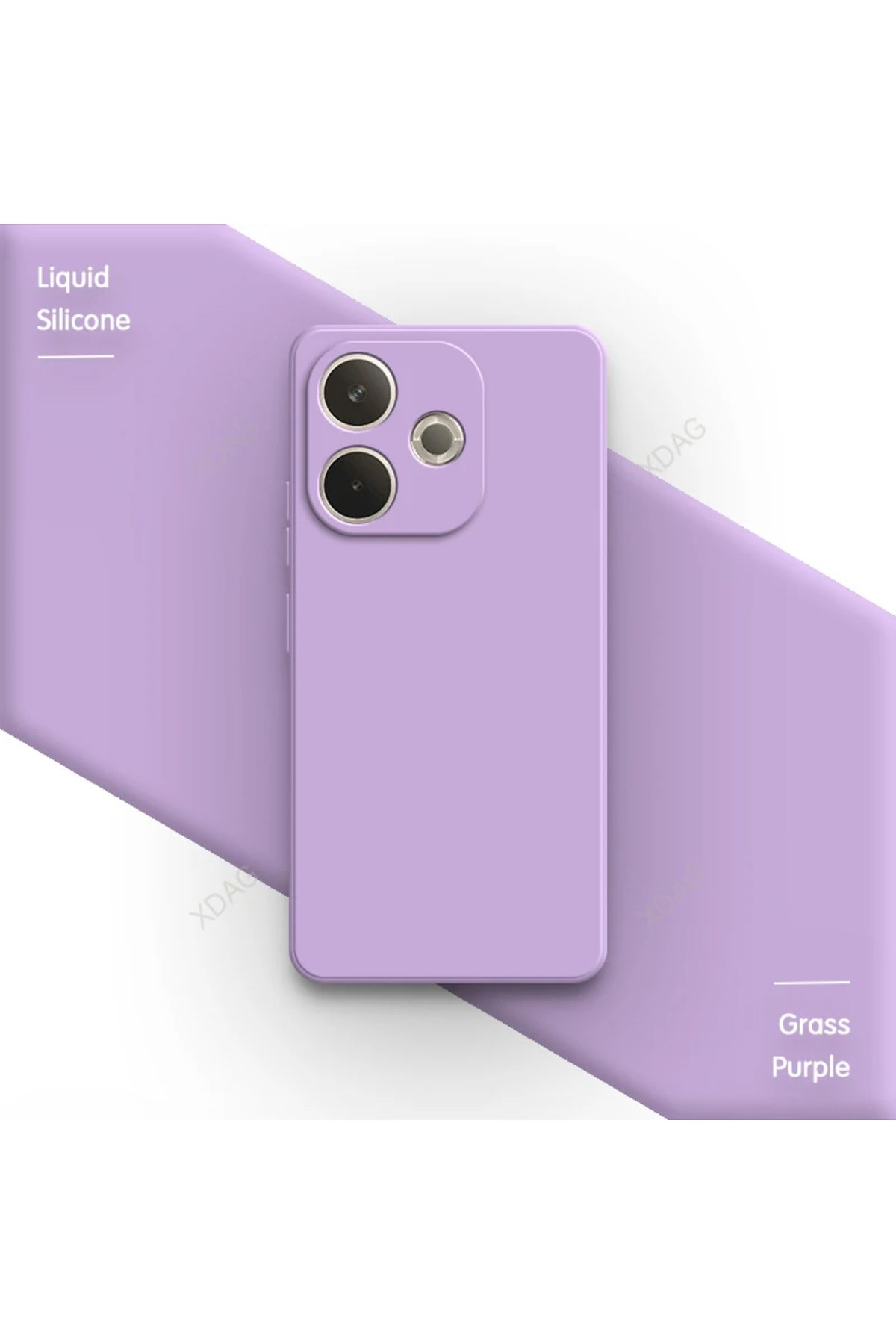 GRABONO Xiaomi Redmi 13 4G Kılıf Kamera Korumalı Kadife İç Kaplama Mat Premium Seri