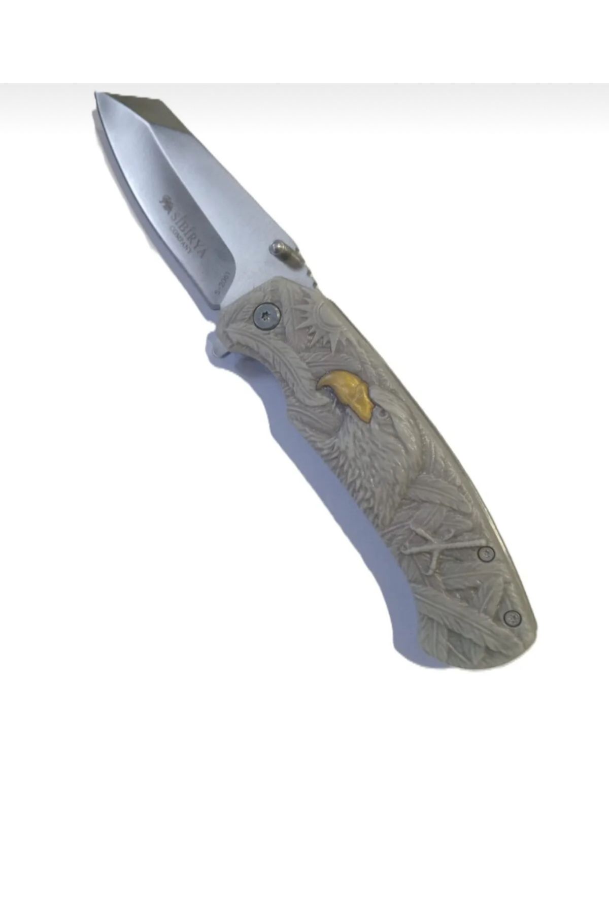 TARIK EXPRESS Sibirya Çakı Kartal Desenli Kabartmalı 22 Cm