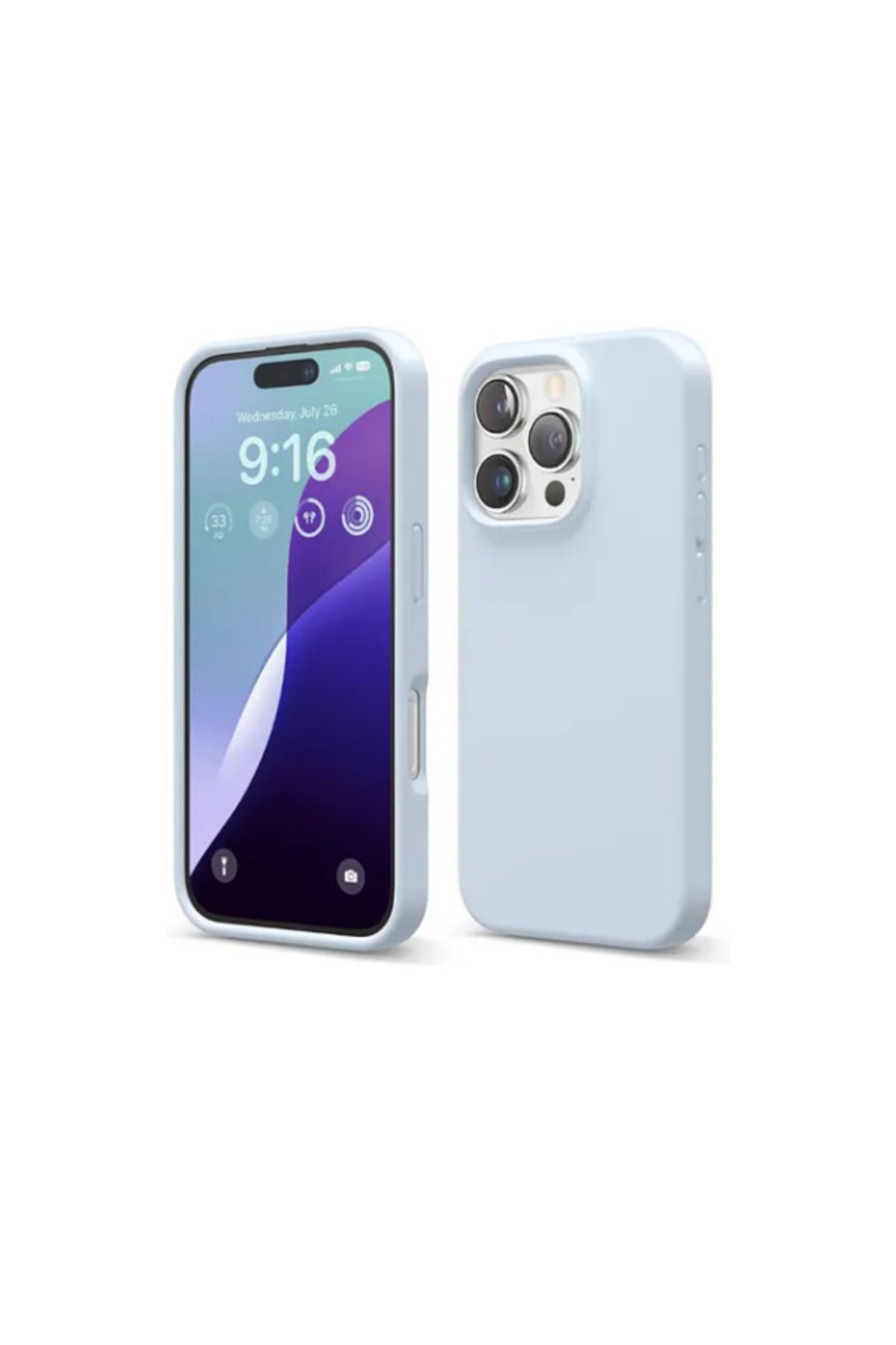 nexnova İphone 16 Pro Uyumlu Kılıf Kadife Lansman Soft Yumuşak Liquid Silikon Kamera Korumalı Kapak