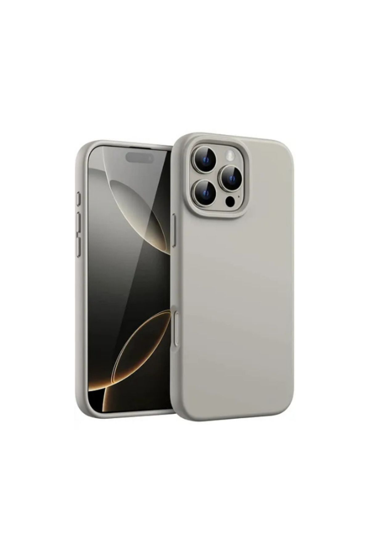 nexnova İphone 16 Pro Uyumlu Kılıf Kadife Lansman Soft Yumuşak Liquid Silikon Kamera Korumalı Kapak