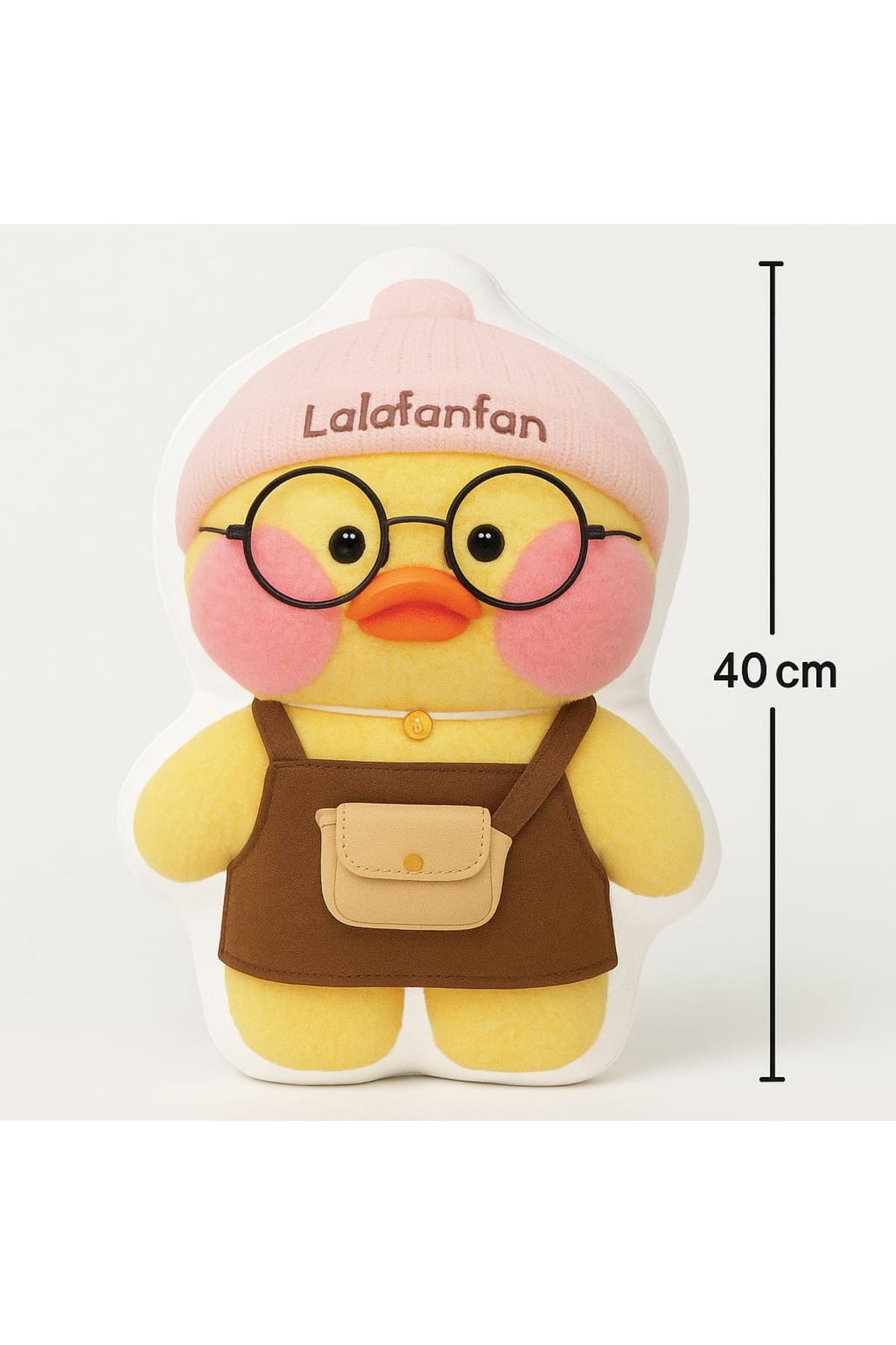 Hediye Molası Lalafanfan Sarı Ördek 40 Cm Yastık Şekilli Oyuncak Şekilli Yastık