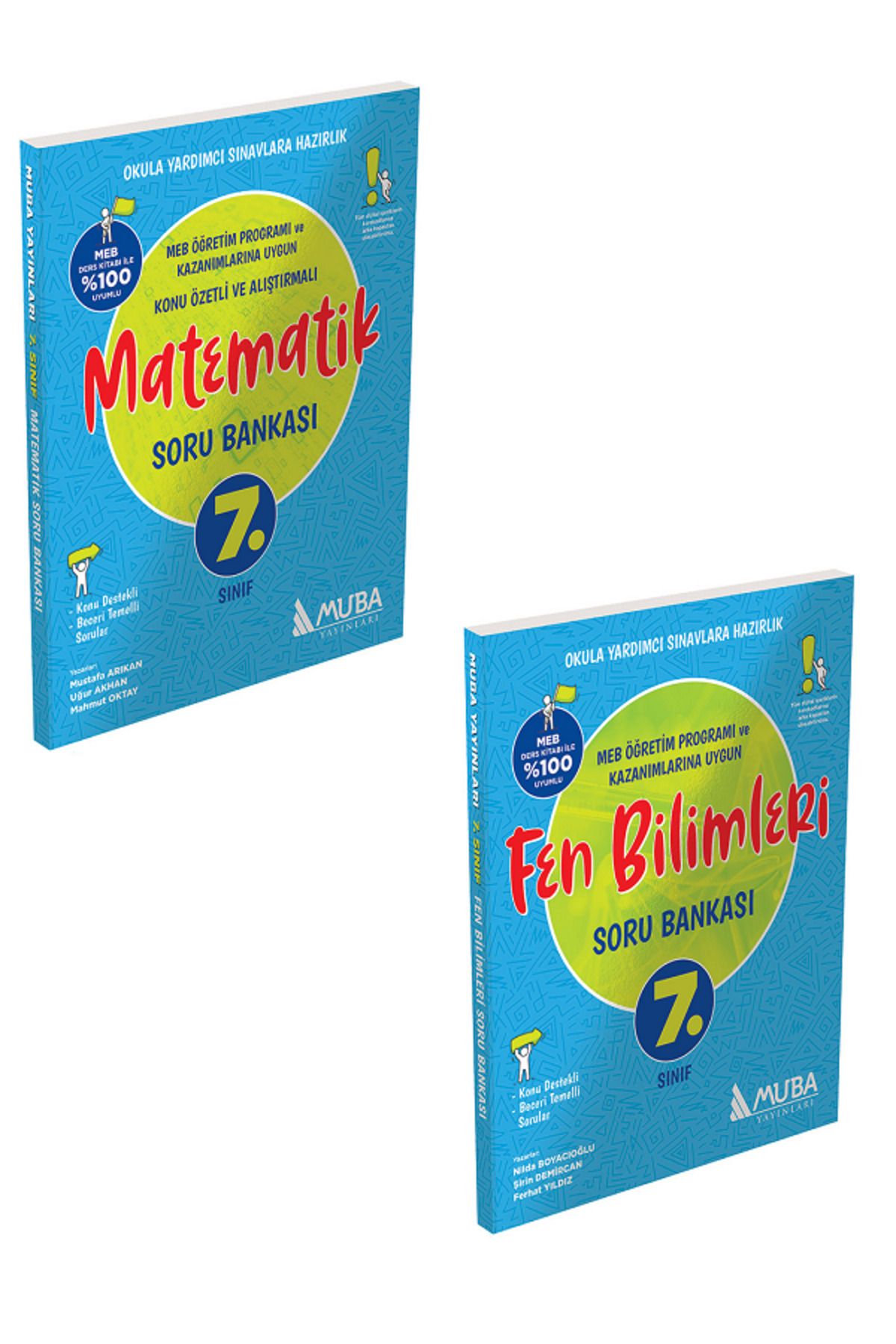 Evrensel İletişim Yayınları 7.Sınıf Muba Matematik + Fen Bilimleri Soru Bankası / Konu Destekli Beceri Temelli / 2 KİTAP