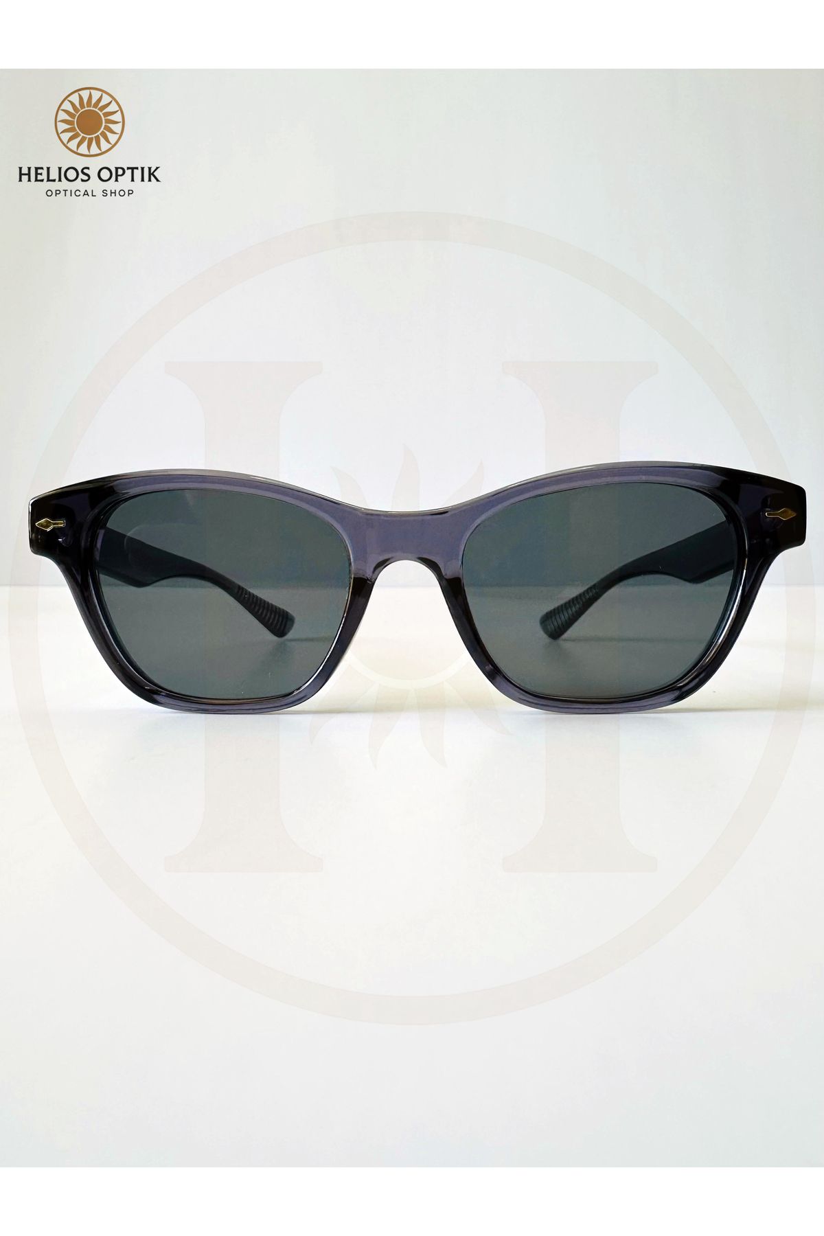 Helios Optik Siyah Camlı Unisex Kedi Gözü Form Güneş Gözlüğü