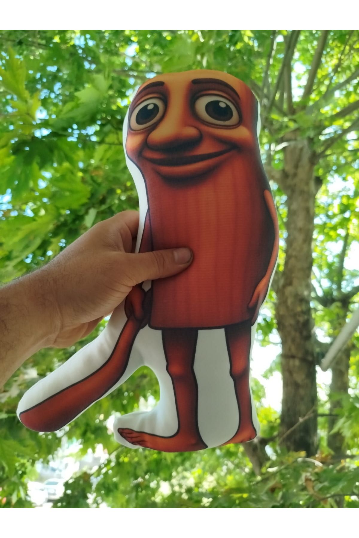 Hediye Molası Tung Tung Tung Sahur Yastık Şekilli Oyuncak Yastık 40 Cm