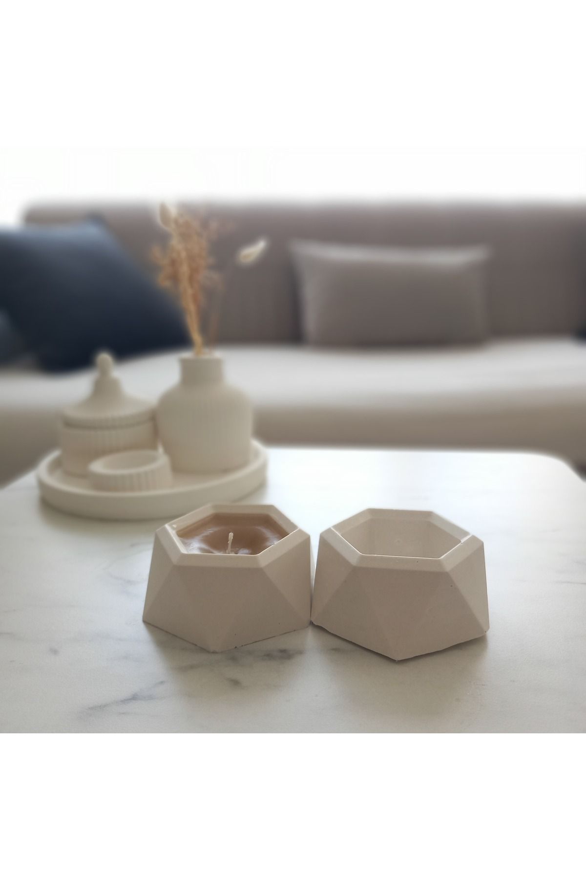 SEZSAN HOME 2'Lİ MUMLUK VE BİBLO
