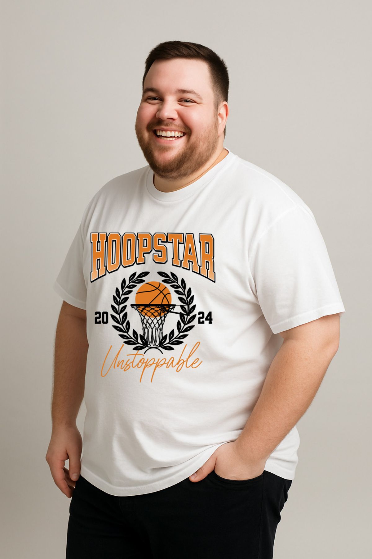 DogFish Beyaz BasketballSportsgamedayTshirt Baskılı Tişört %100 Pamuk Konforu